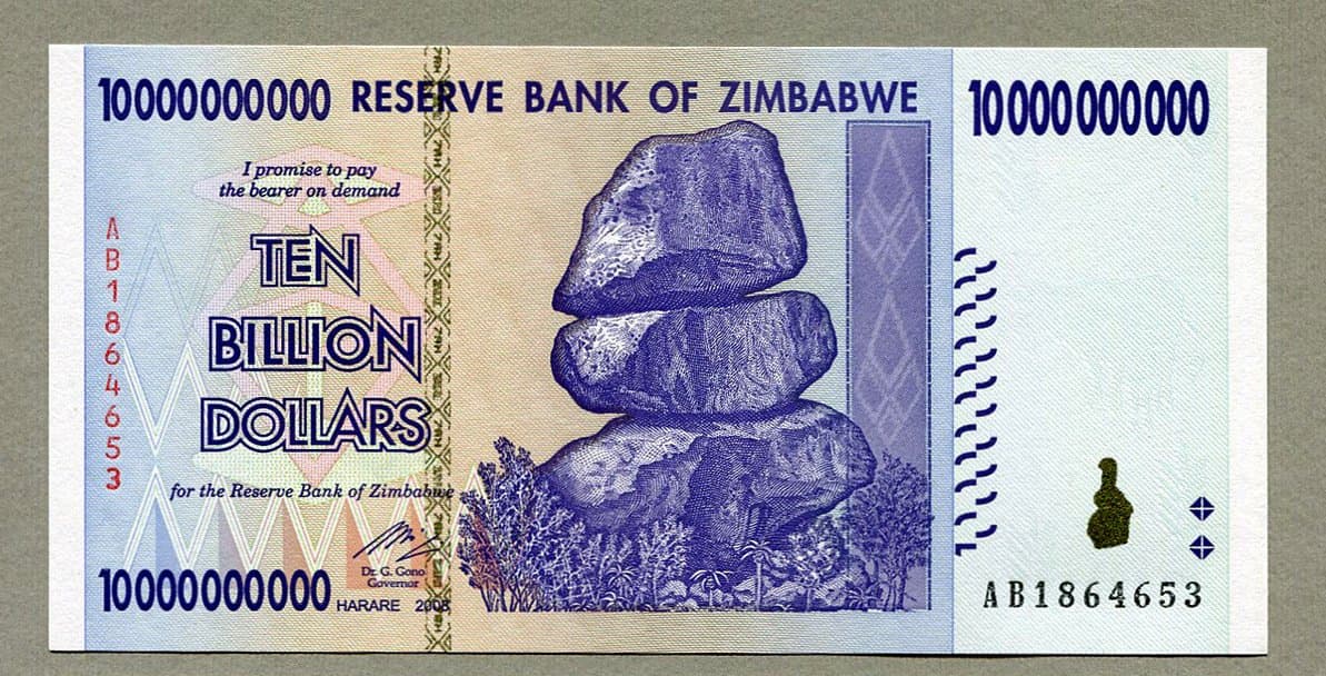 10 Billion Zimbabwe dollar