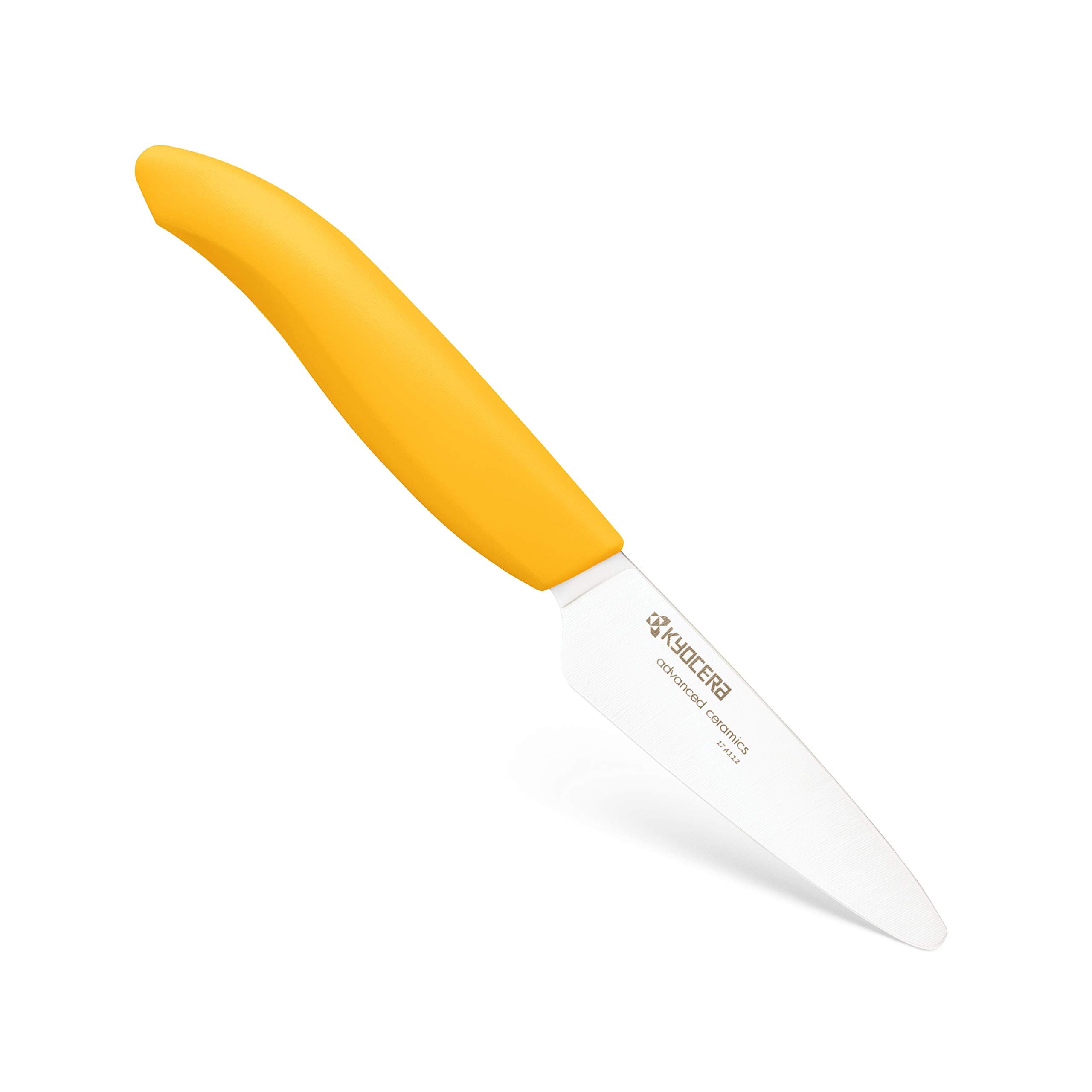 Advanced Ceramic Revolution Series 3-inch Paring Knife, Yellow Handle, White Blade