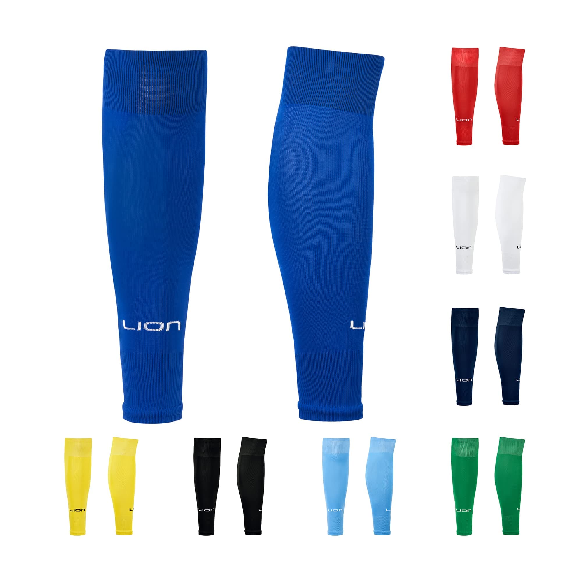 Kids/Youth Football Sock Sleeves To Accompany Grip Socks - Fits Over Calf/Shin Pads - Variety Of Colors To Match Your Team Kit