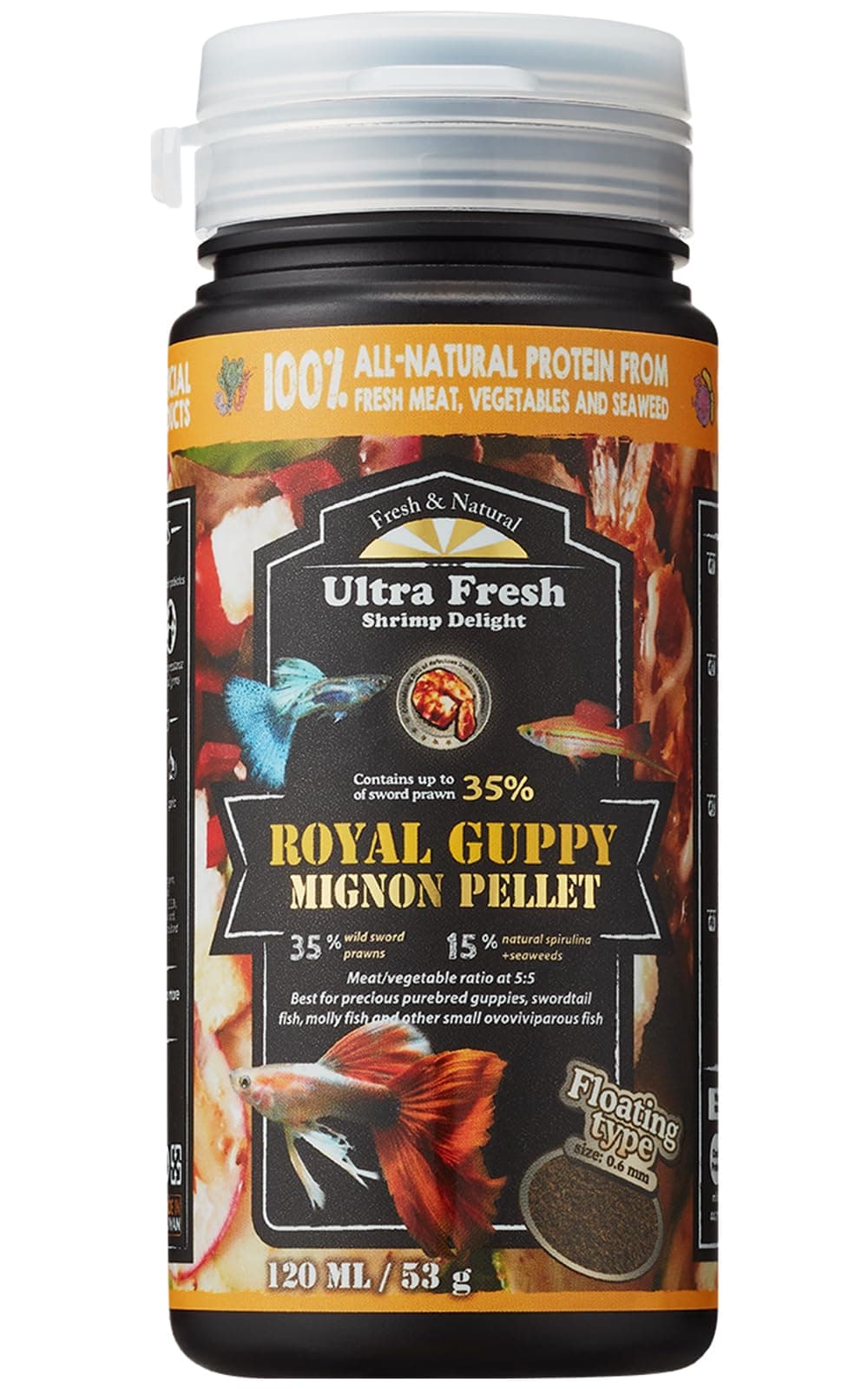 Royal guppy mignon pellet