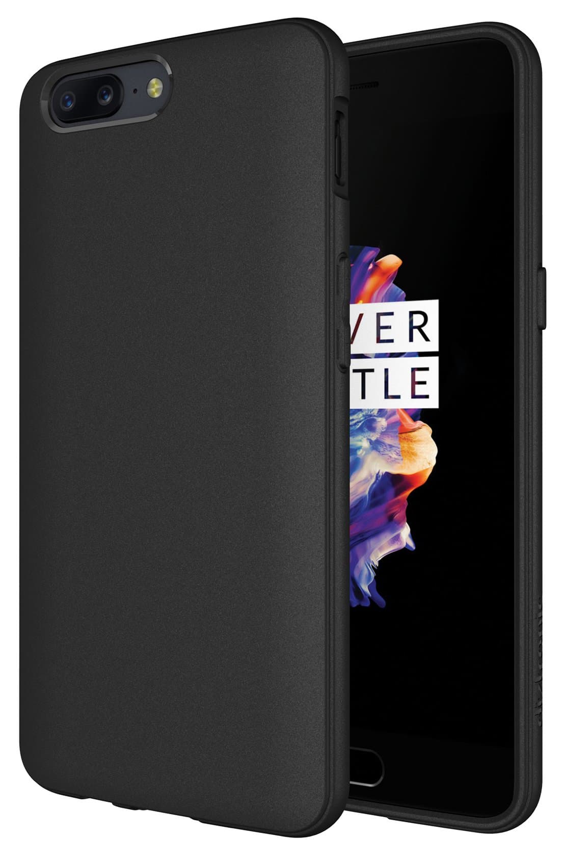 OnePlus 5 Case, Diztronic Full Matte Slim-Fit Flexible TPU Case for OnePlus 5 - Black