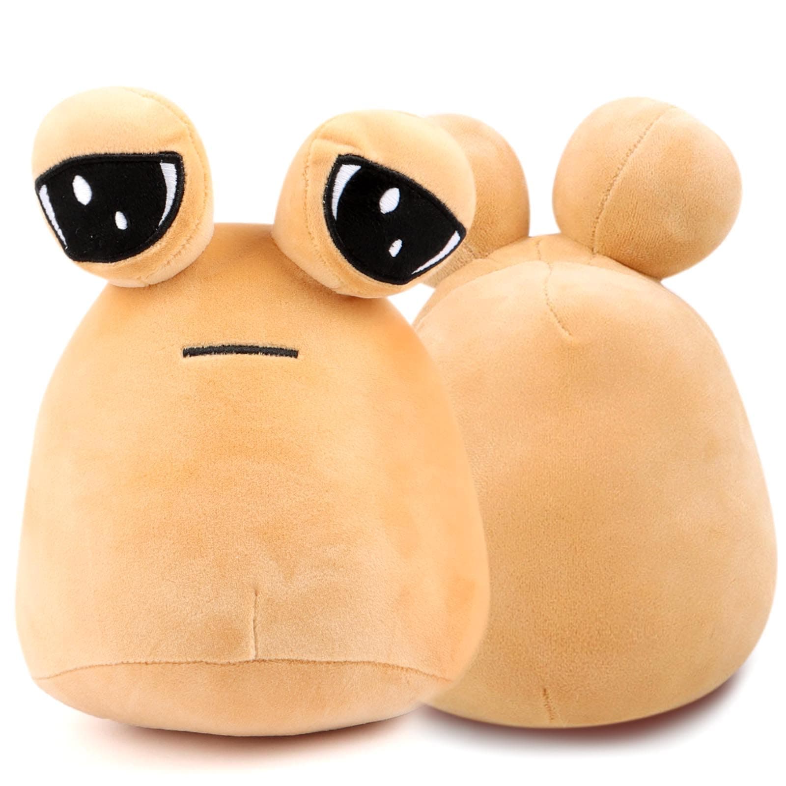 Alien Pou Plush Toy - My Pet Alien Plushie Stuffed Cute Animal Doll - Game Toy for Girl Boy Children's Gift 8.6 Inches