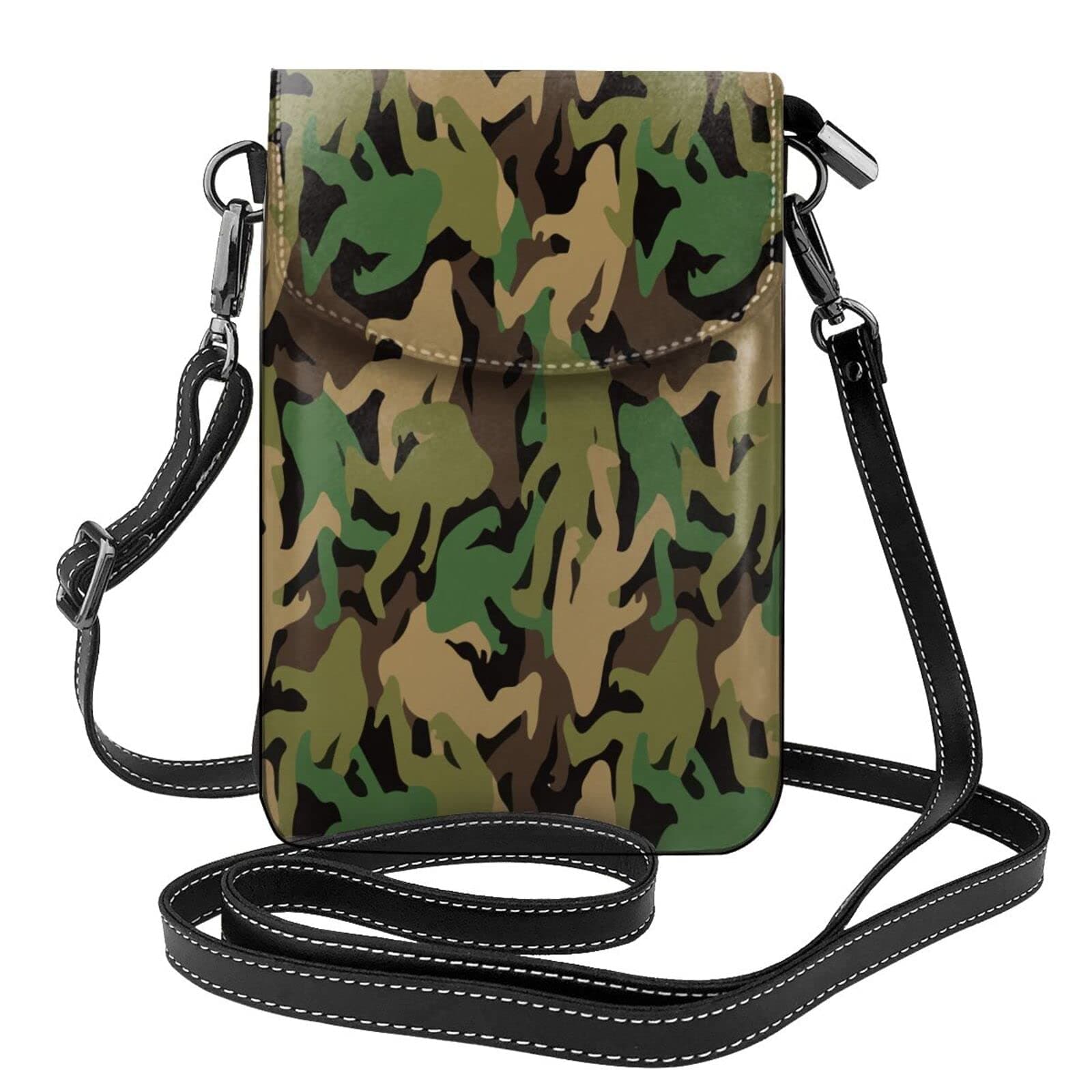 Crossbody Cell Phone Purse Bigf-Oot-Camouflage-Camo Messenger Shoulder Handbag Wallet For Women, Black, One size