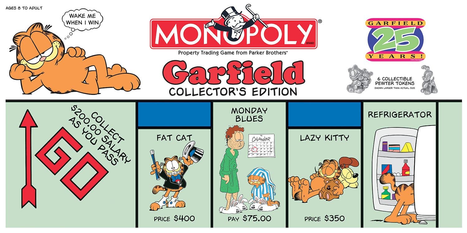 USAOPOLY Monopoly: Garfield 25th Anniversary Collector's Edition