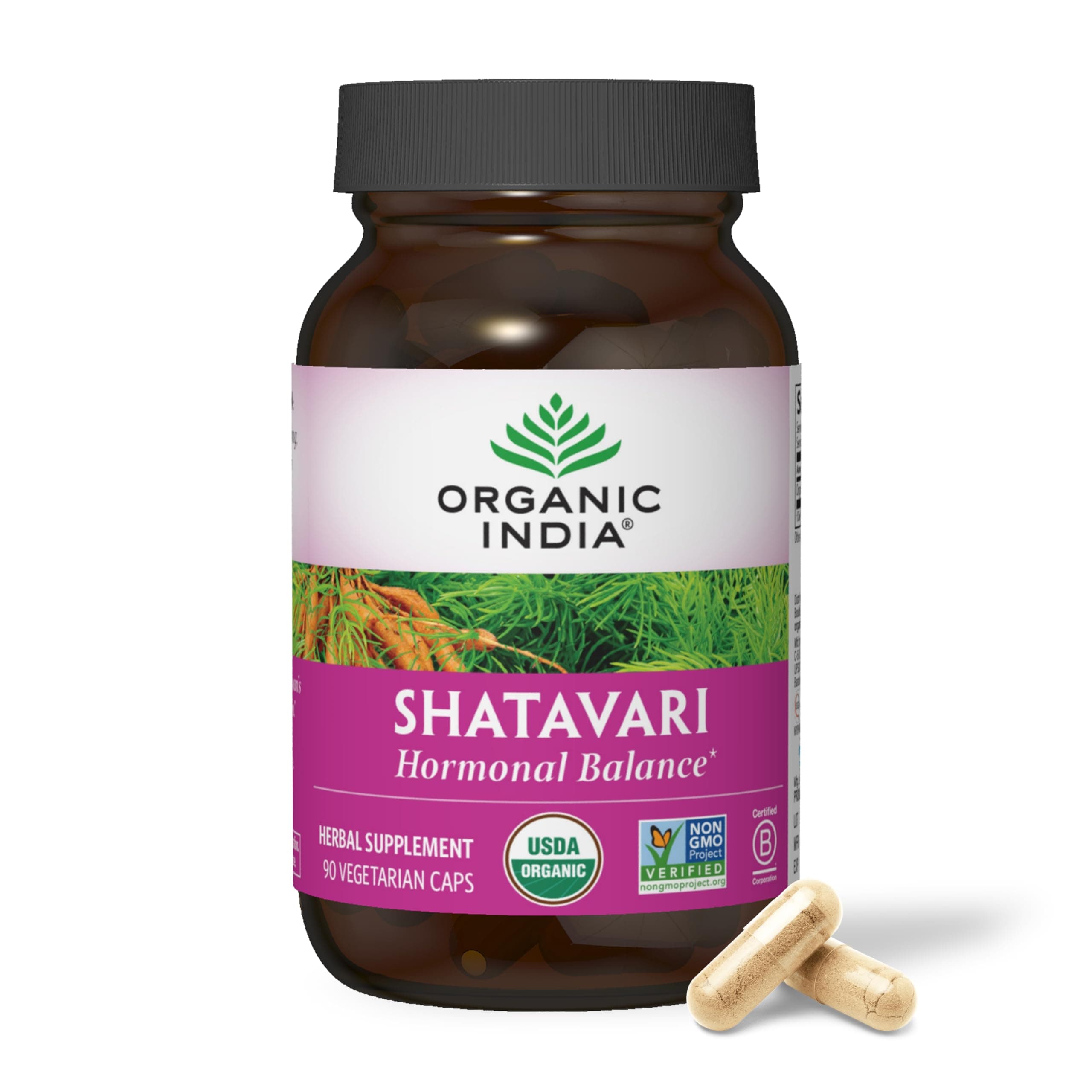 Organic India Shatavari Herbal Supplement, 90 Capsules