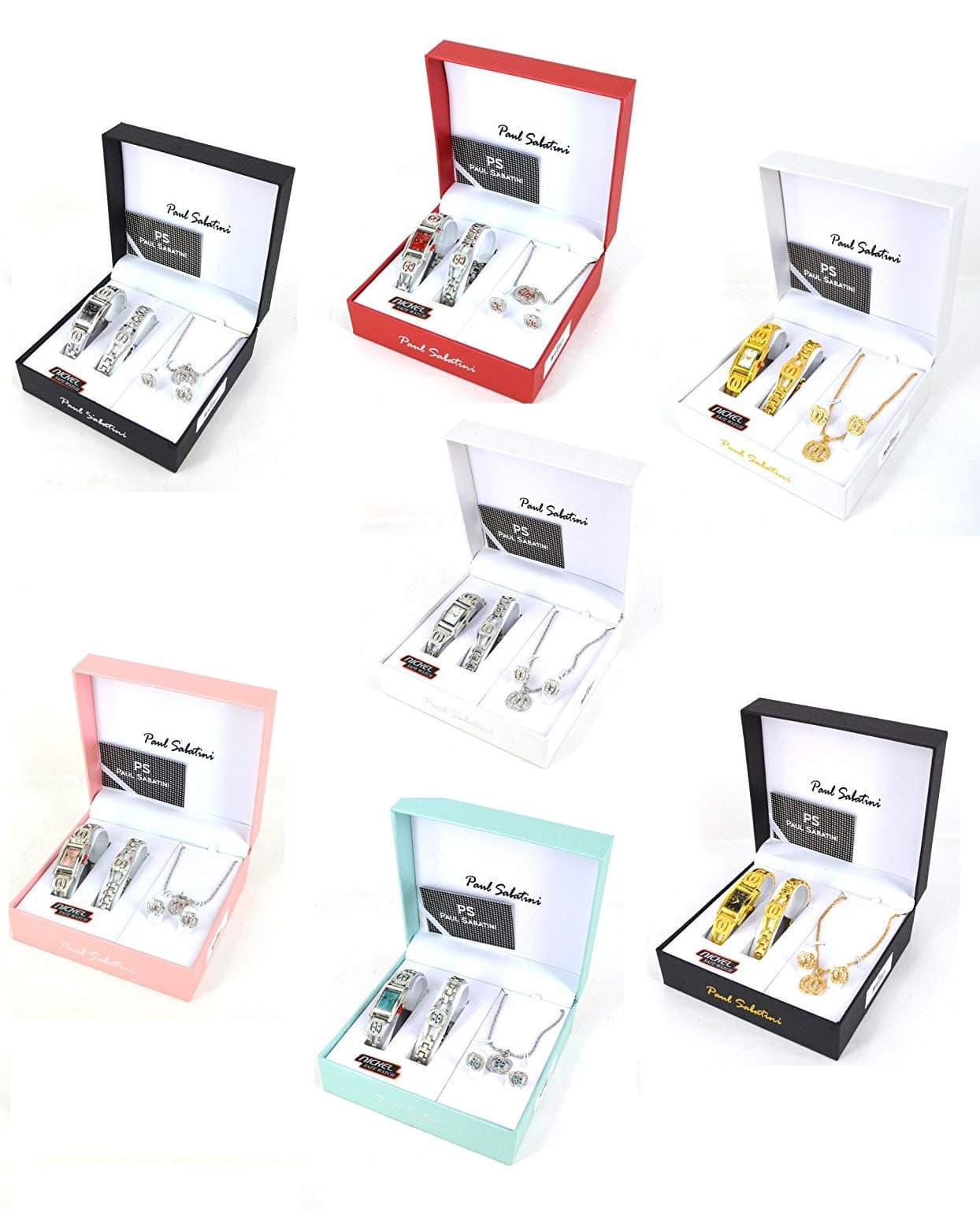 New Ladies Fashion Watch Gift Set - Watch, Bracelet, EARINGS & Necklace