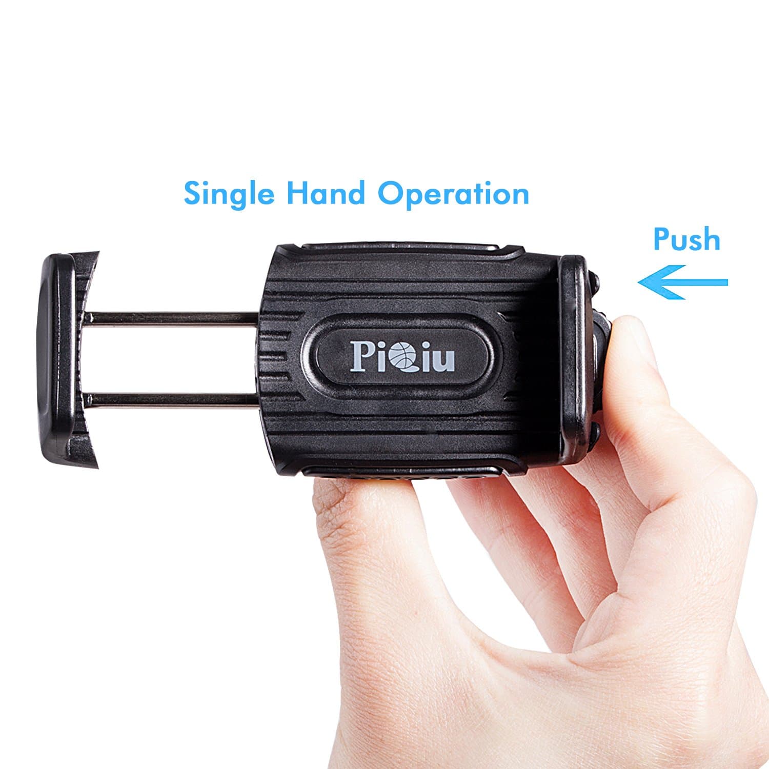 [2016 New Release]Car Phone Holder, Piqiu Portable Universal [Air Vent perfume] Car Phone Holder Car Mount Holder Easy installation Car Cradle for iPhone 6S/6S Plus/6/6 Plus/5 SE,Galaxy Note 5/ Galaxy S6 Edge Plus/ Galaxy S6/S6 Edge/Note 4 and More Devices - Black