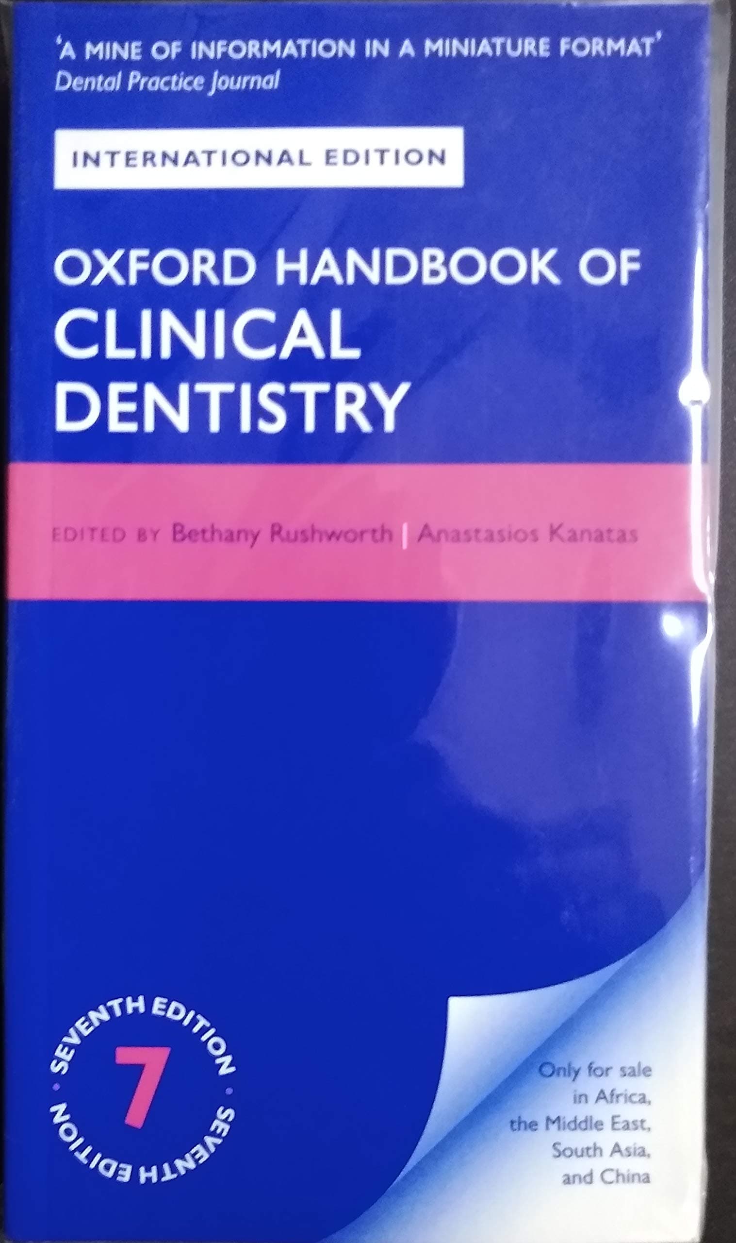 OXFORD HANDBOOK OF CLINICAL DENTISTRY 7E XE