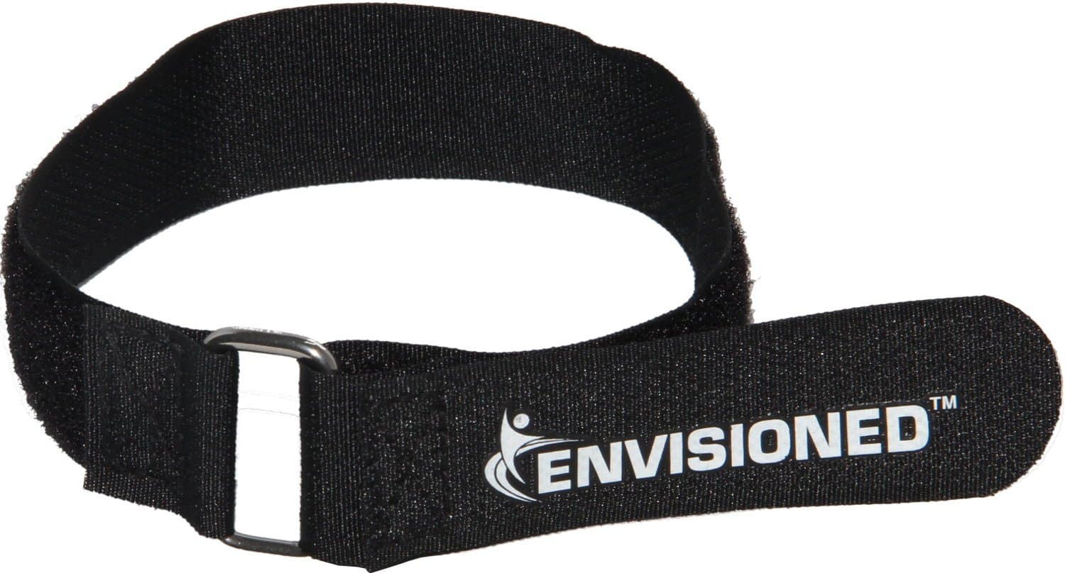 Premium Cinch Straps with Stainless Steel Metal Ring (Buckle), Reusable Durable Hook and Loop, Multipurpose Securing Straps 6 Pack - 1.5" x 30"