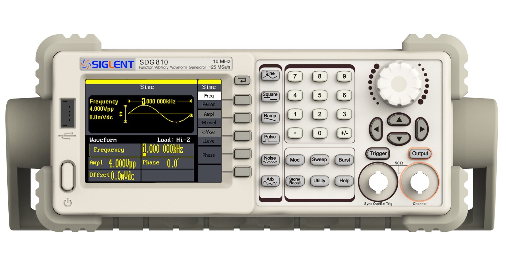 Siglent Technologies SDG805 Siglent Single Channel 5 mhz Bandwidth Signal Generator, Function Generator, Arbitrary Waveform Generator, 125 MSa/s Sampling Rate