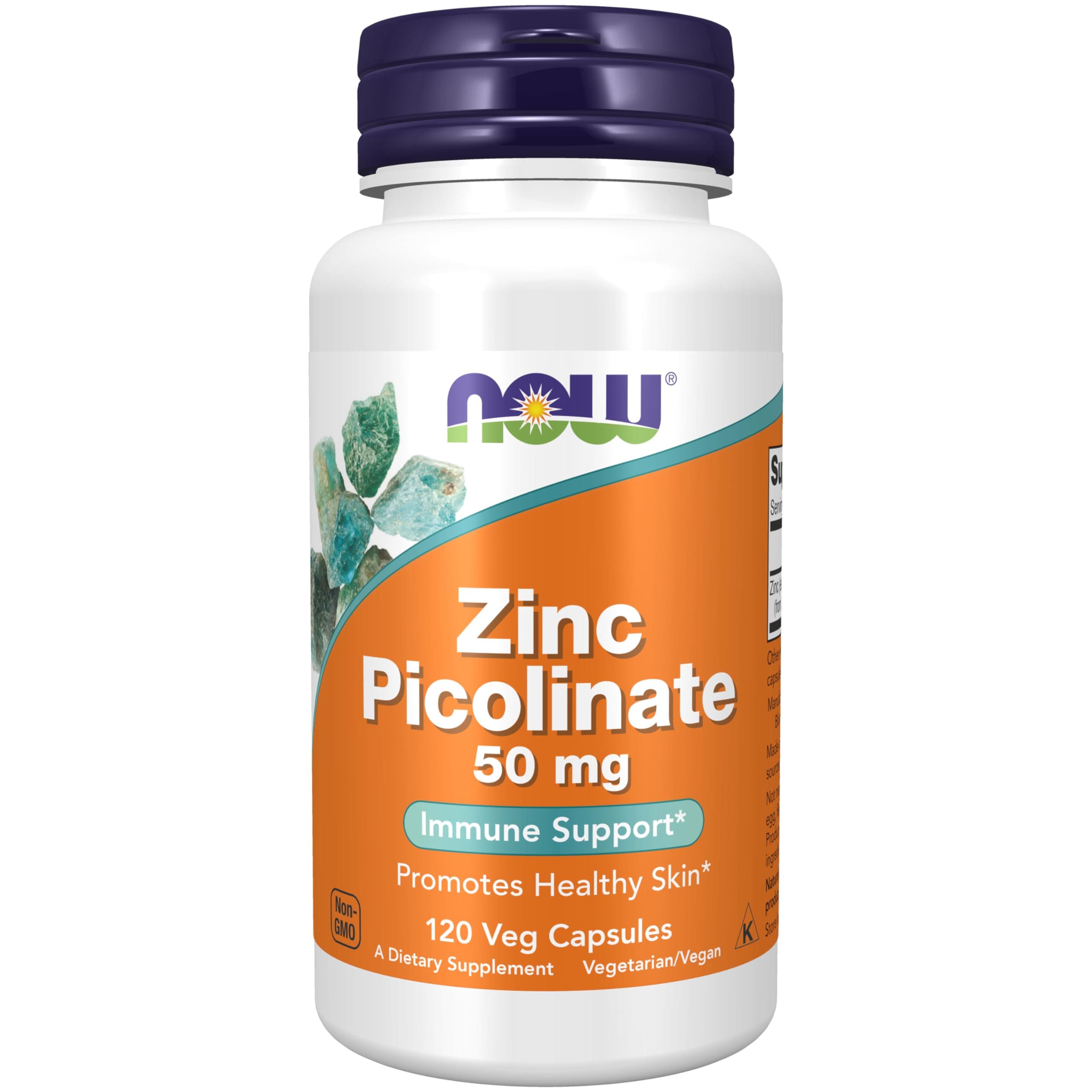 Now Foods Zinc Picolinate 50mg 120 Veg Capsules