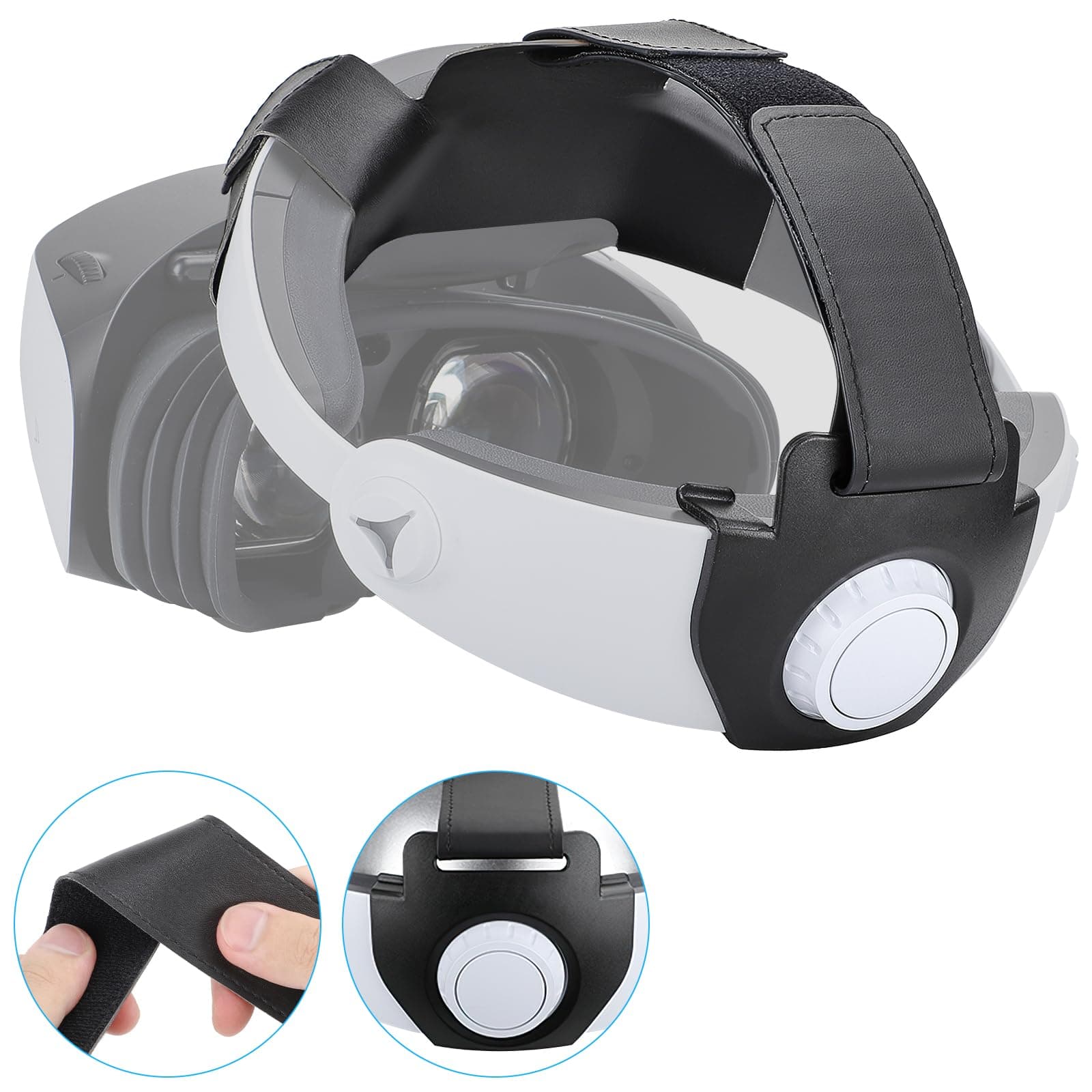 Head Strap for PlayStation VR2, PSVR 2 Strap Accessories Compatible with PS5 VR2 -Adjustable, Enhanced Comfort, Reduce Head Pressure