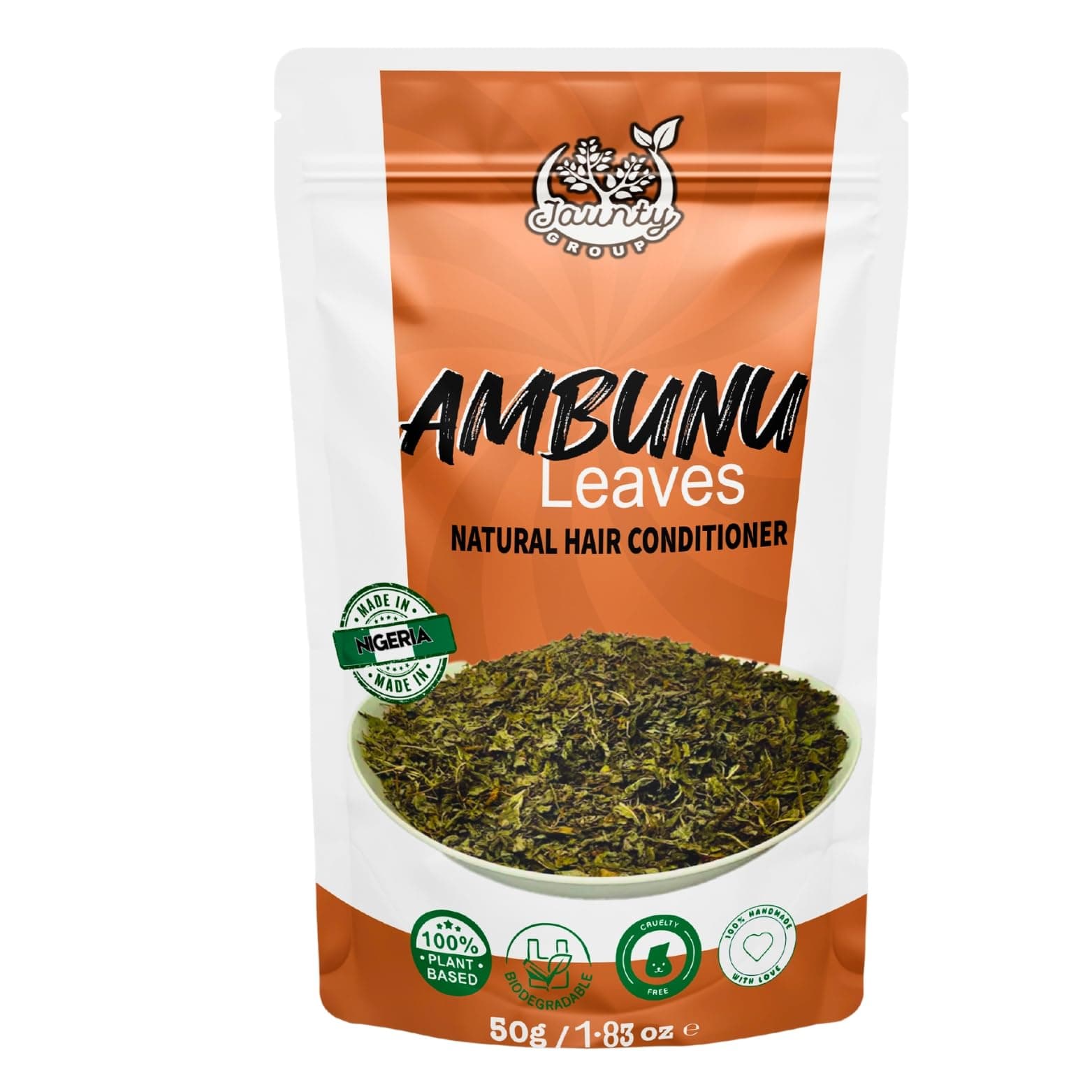 Jaunty Store Natural Ambunnu Leaves 50 Gram | Herbal Hair Growth and Scalp Repair Shampoo | Promotes Longer and Thicker Hair for Girls, Women, Men | Conditioner & Detangler from Chad