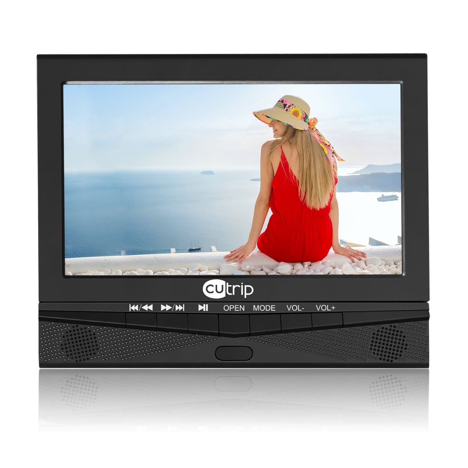 10.1 Inch Car Dvd Player Headrest Monitor CUtrip TFT Screen HD Portable Dvd Players, 5 Hours Rechargeable Battery Built-in,with Headrest Mount