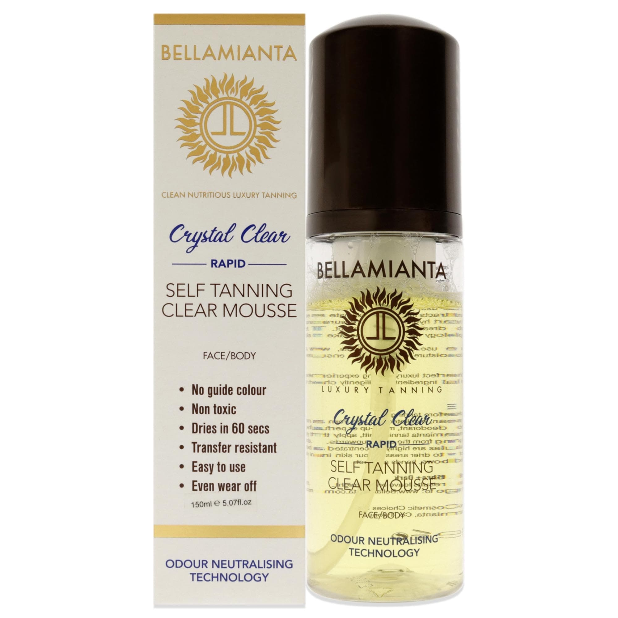 BellamiantaRapid Self-Tanning Mousse - Crystal Clear by for Women - 5.07 oz Bronzer (I0110301)