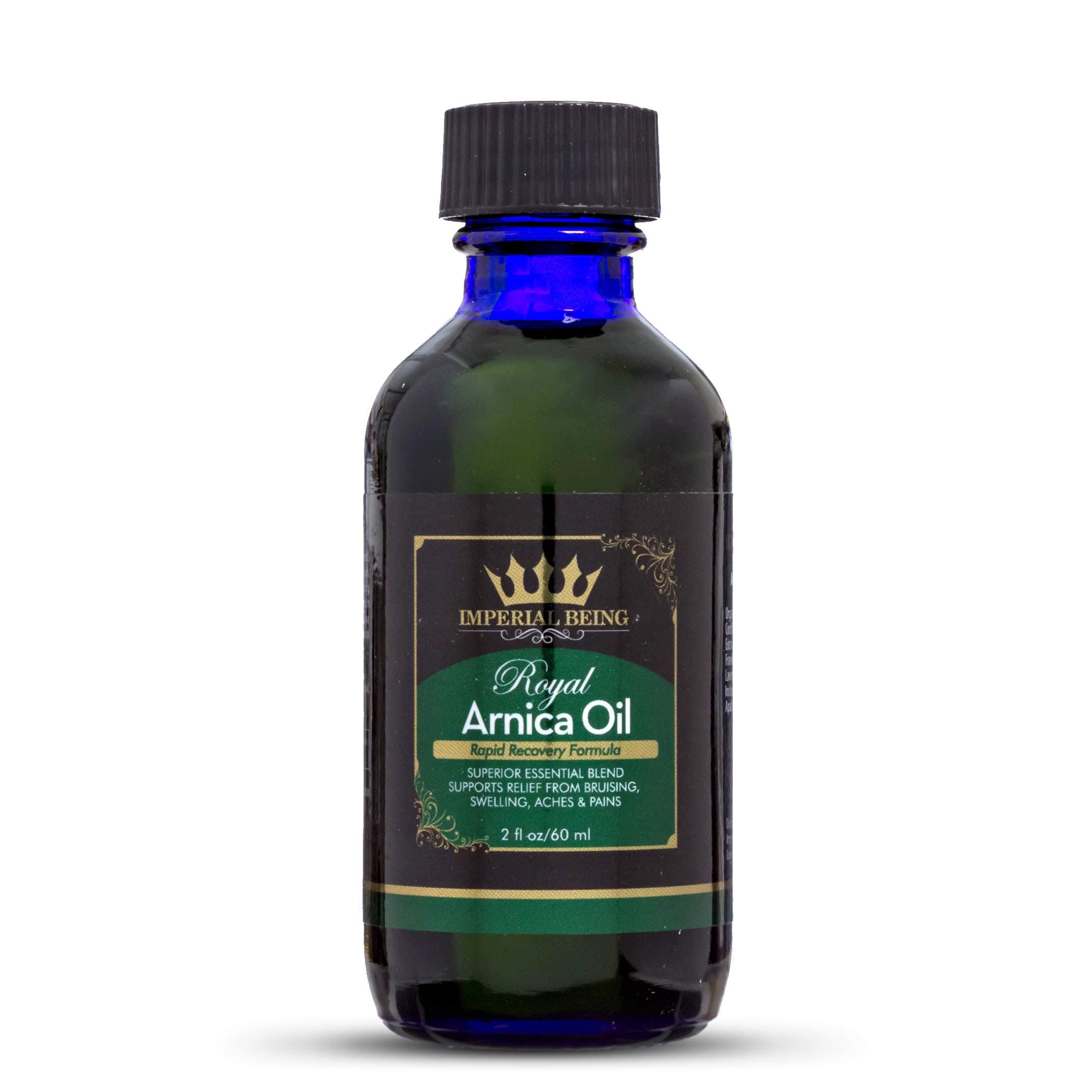 Royal Arnica Oil – Organic Herbal Blend for Muscle Recovery, Bruise Support, Joint Flexibility, Skin Vitality – Longer Lasting Than Arnica Cream or Gel – Infused with Essential Oils (2oz)
