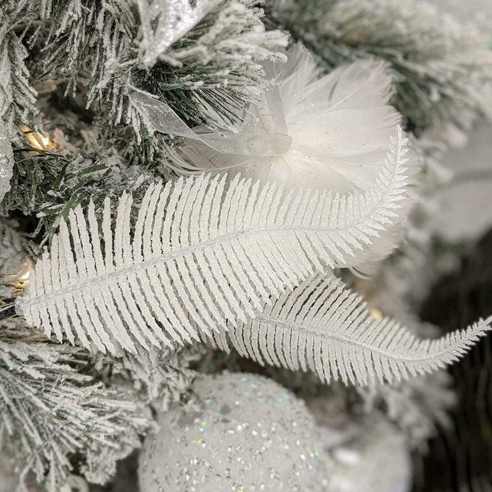 Yueshop 6pcs Christmas Tree Decoration Clip On Feather