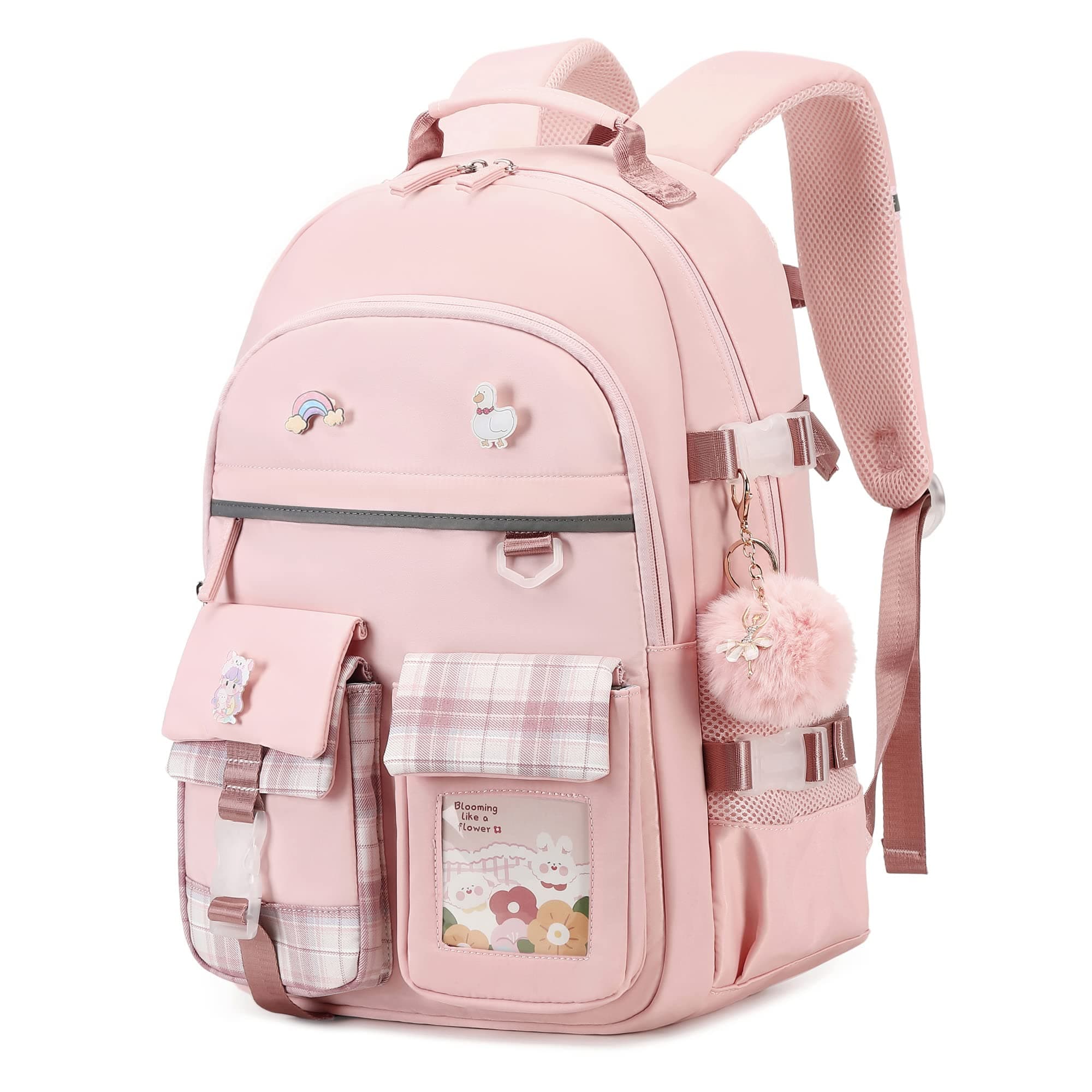 Pink school bag for girls