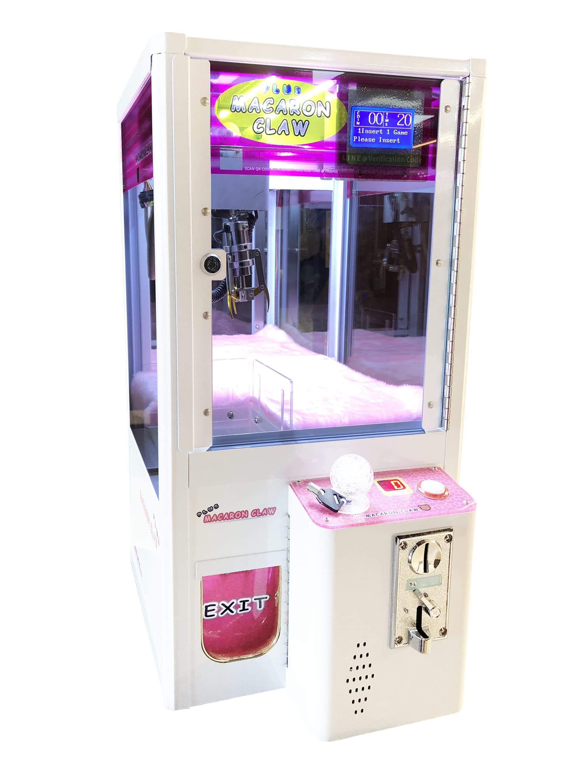 Mini Macaron Claw Machine Crane Machine Vending Machine for Gaming White (Pre Order Product)