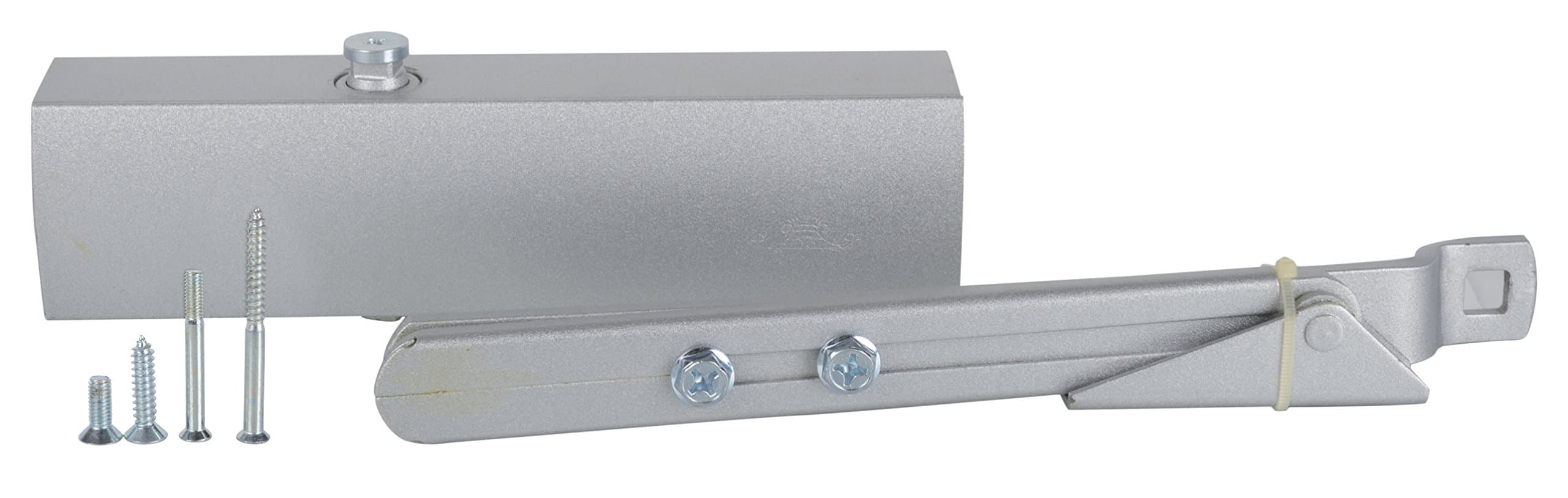 ssiskcon Heavy Duty Door Closer Home Interior Residential Commercial barn Patio French Garage Storm Screen Wood Metal Dual Speed Sliding Cover Hidden Screws Sleek Design 7.5 inch x 2 inch - Pack of 1