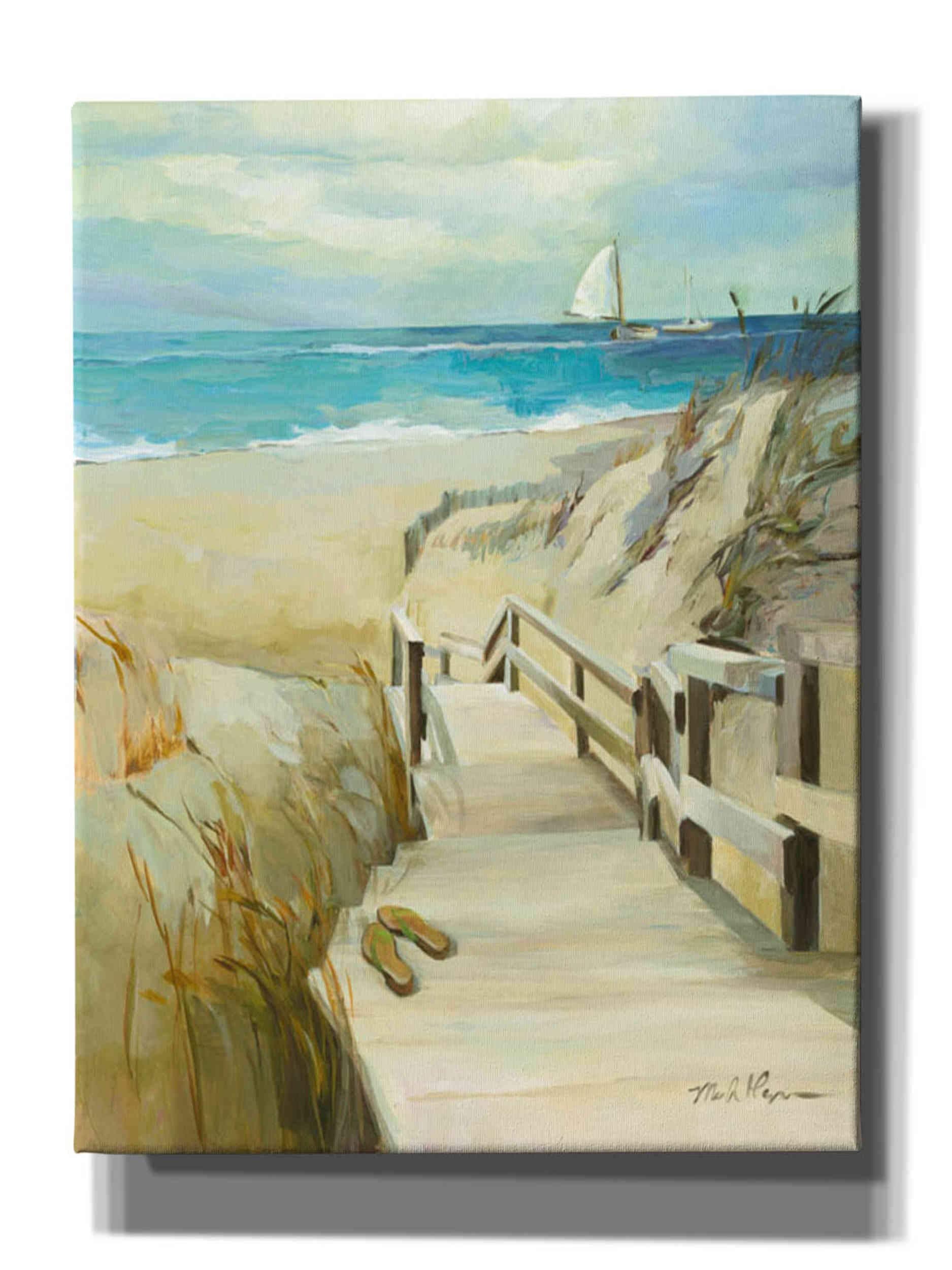 Epic Graffiti 'Costal Escape' by Marilyn Hageman, Canvas Wall Art, 40"x54"