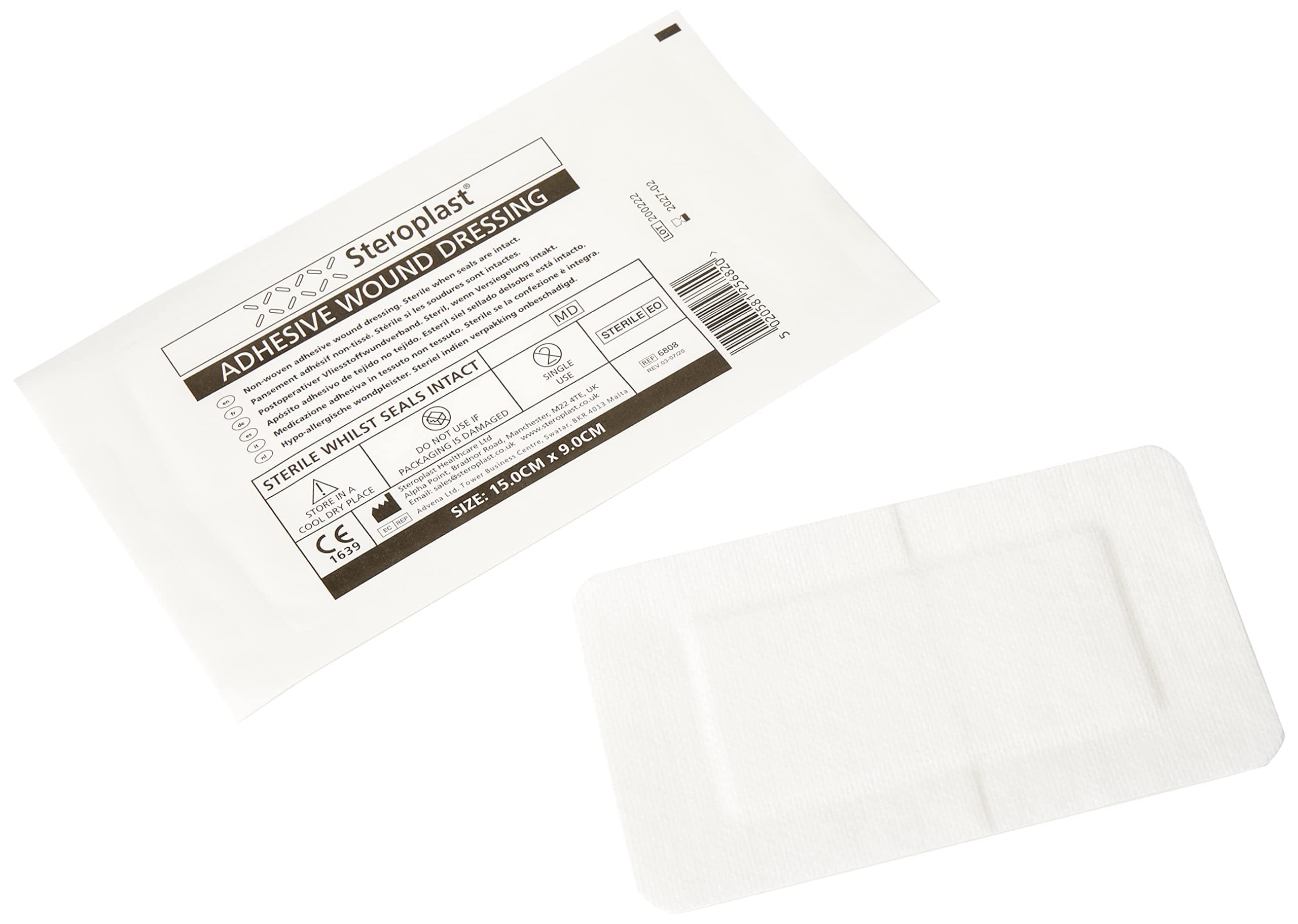 Steropore - Adhesive Wound Dressing - 15cm x 9cm - (x25)