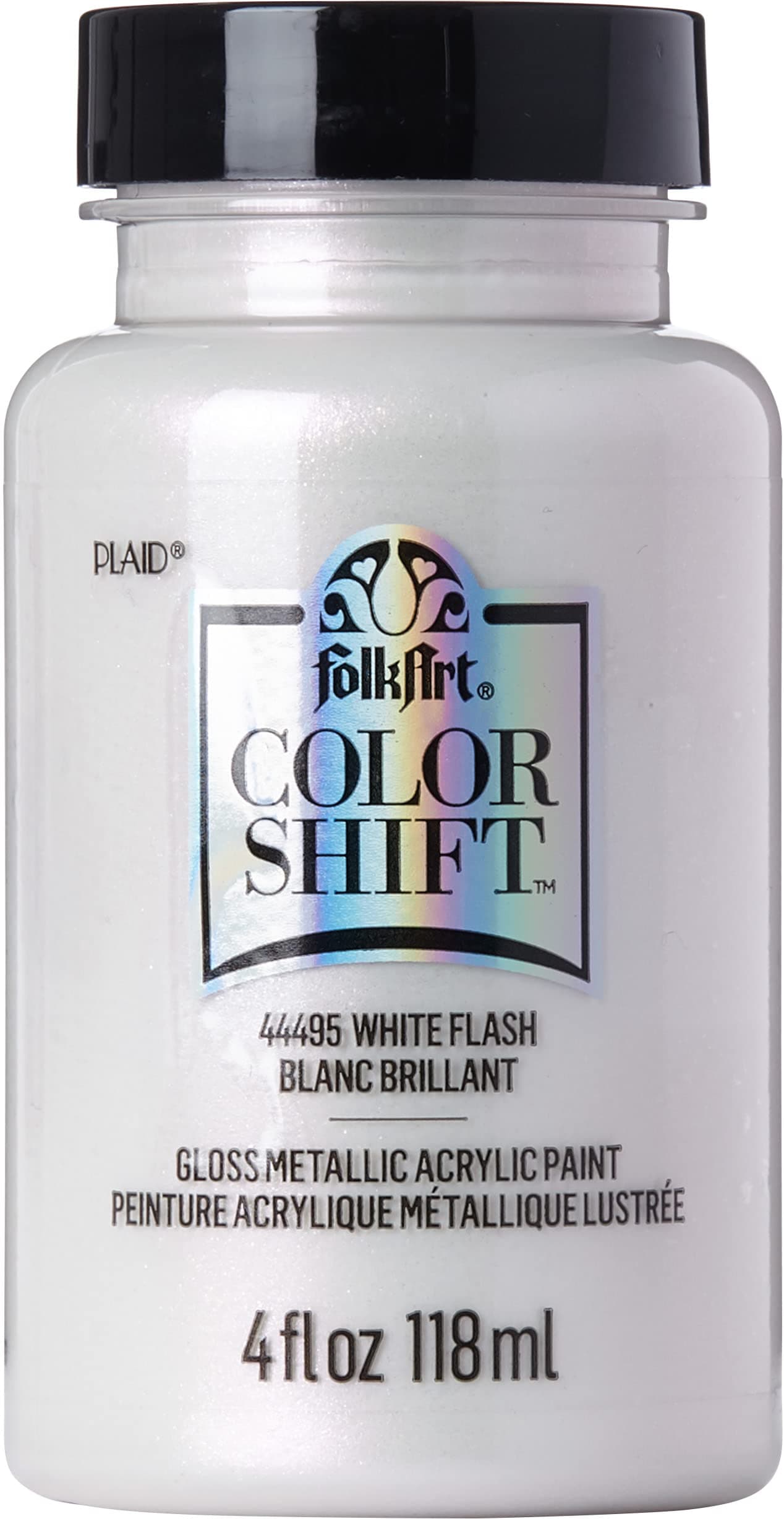 FolkArt 44495 Color Shift Metallic Paint, 4 Fl Oz, 4 Fl Oz (Pack of 1), White