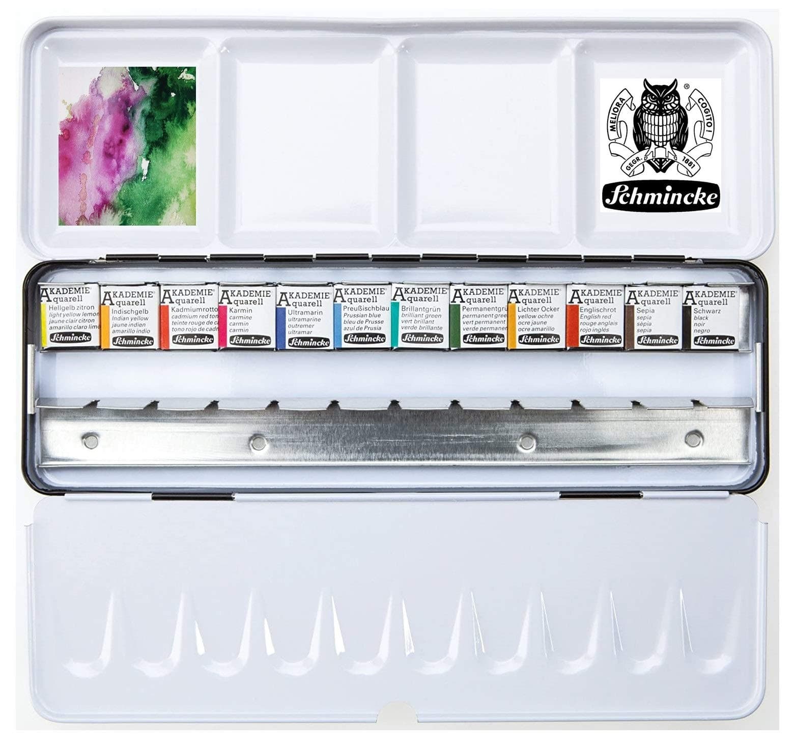 SchminckeAkademie Watercolour Paint : Set of 12 Half Pans