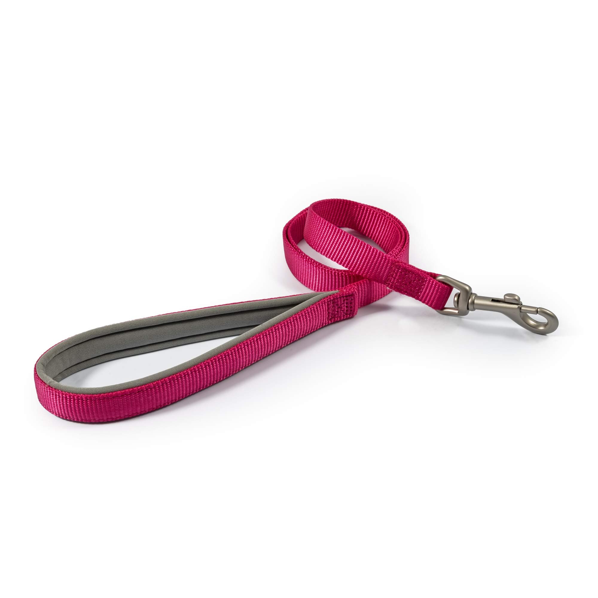 Ancol Viva Soft Touch Padded Snap Dog Lead - Pink - Neoprene Handle Weatherproof Durable Puppy Walking Accessory - 1m x 12mm