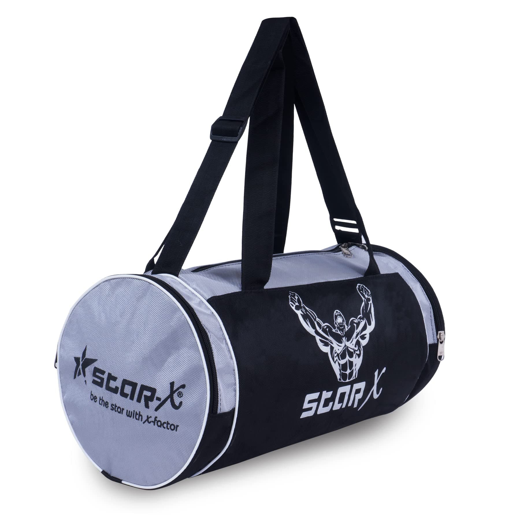 Star X Stamina Gym Bag, Adult Large (Grey/Black)