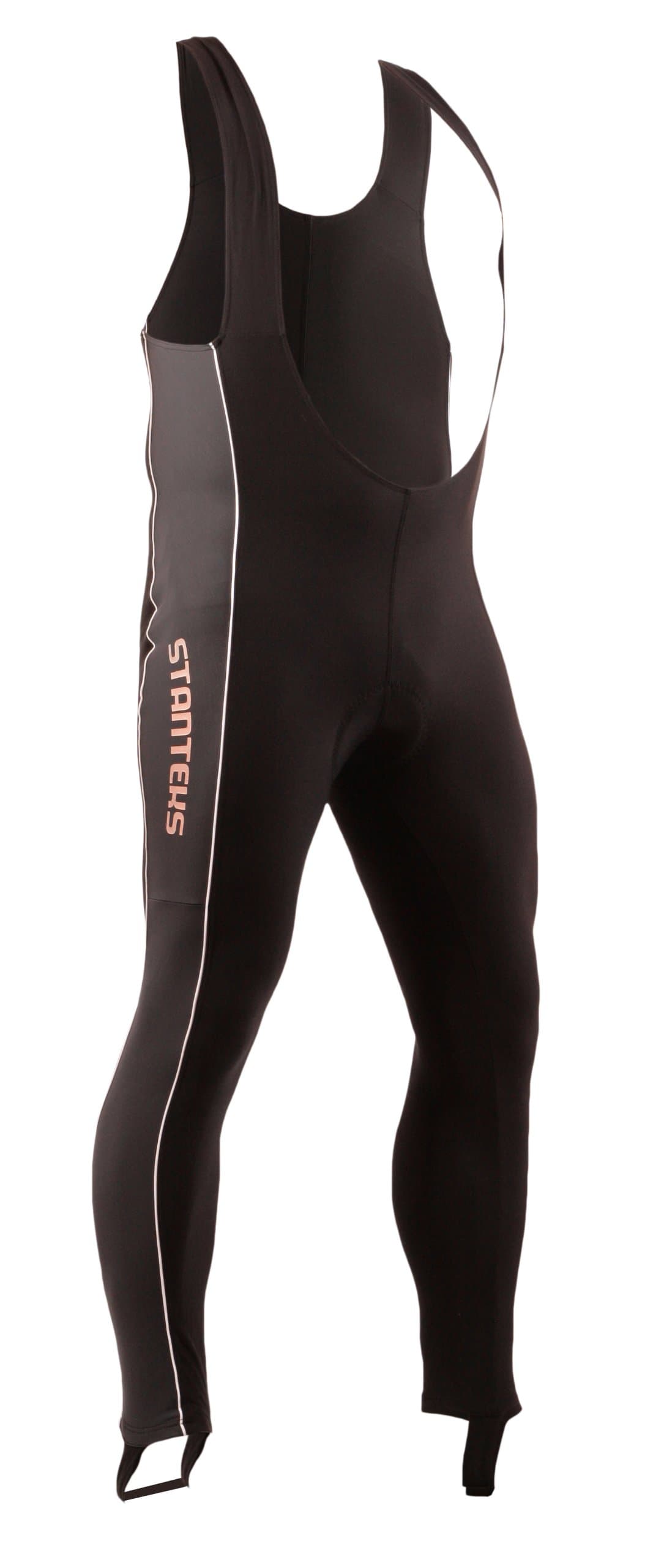 STANTEKS Mens Sport Cycling Bottoms Bib Padded Tights Leggings Full Ankle Length