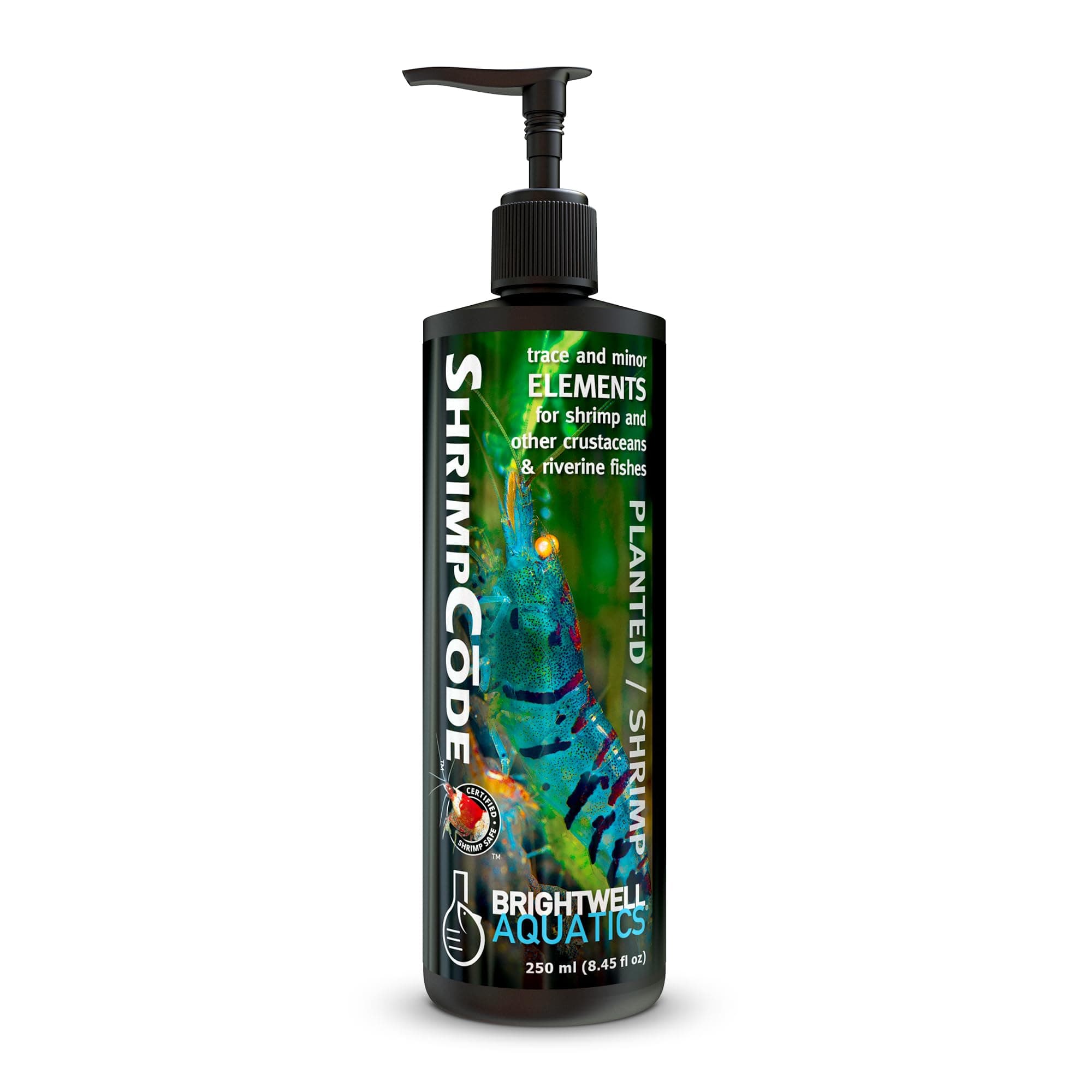 Brightwell Aquatics ShrimpCode - Trace and Minor Elements for Shrimp and Other Freshwater River Fishes, 250 ml