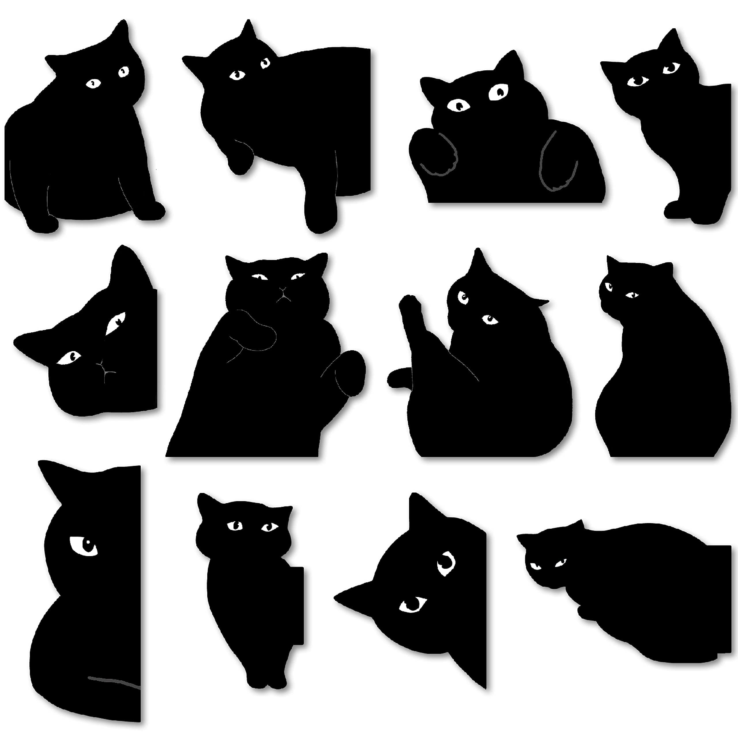 Magnetic Bookmarks - 12 Pieces Assorted Cute Book Markers Clip Set for Teachers Students Book Lovers Reading, for School Office Home Supplies, Kawaii Cat Magnet Page Markers