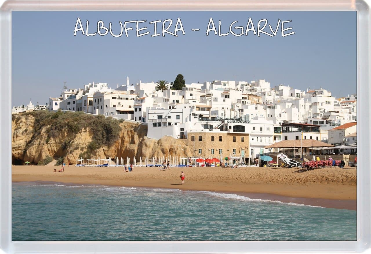 Albufeira - Algarve - Portgual - 96 x 67mm Jumbo Fridge Magnet ID245