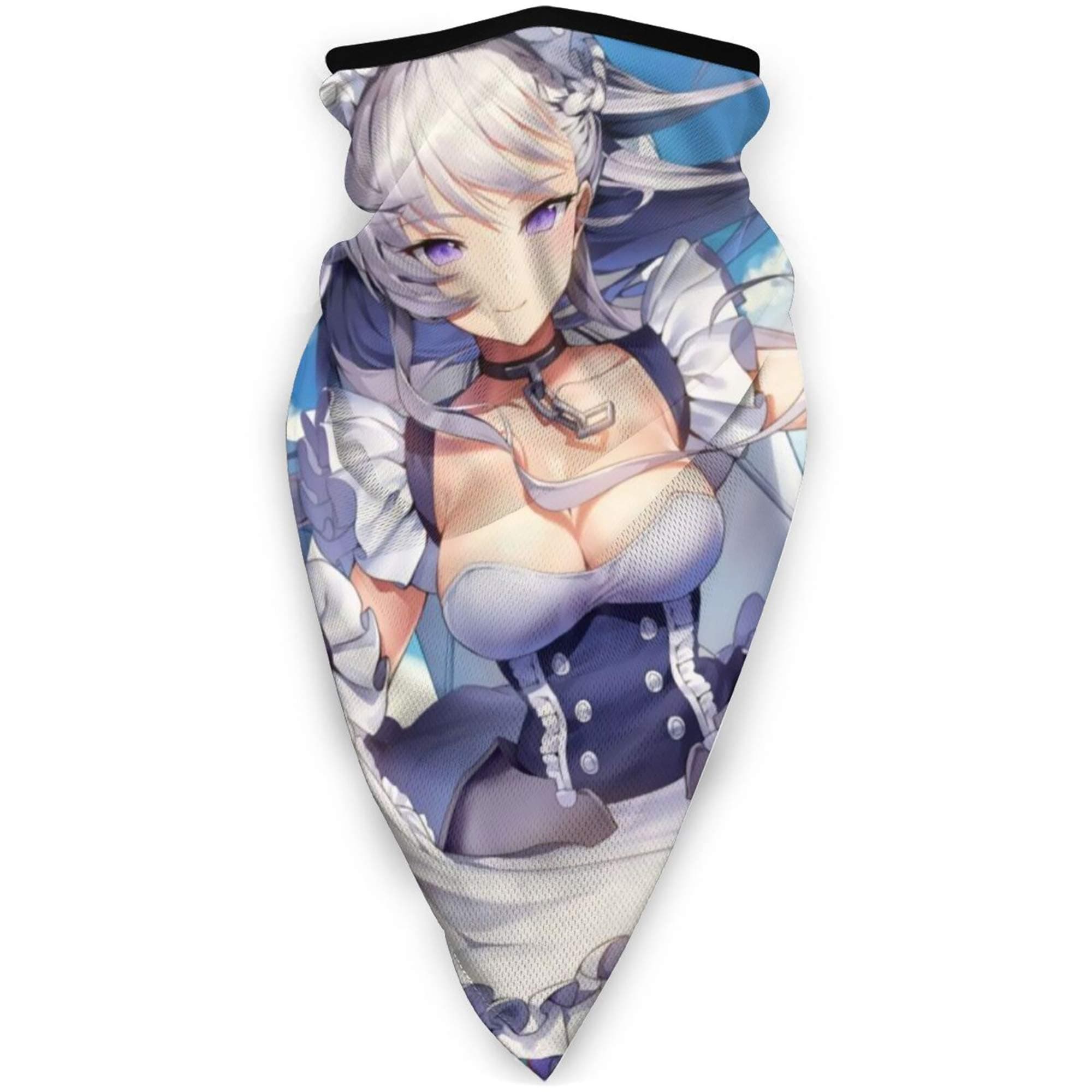 Azur Lane-Belfast Anime Windproof Sports Mask Mouth Face Mask Magic Scarf Bandana Balaclava