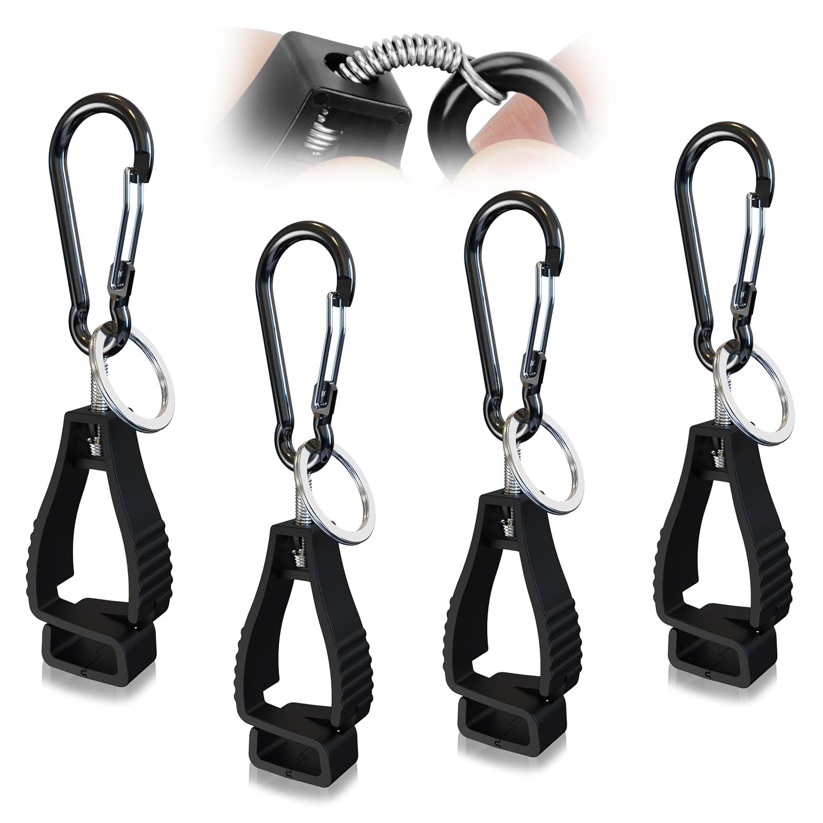 NANHONG 4PCS, Glove Clips for Work Glove Holders, Gloves Clip, Duty Belt Accessories, Gloves Clips for Work