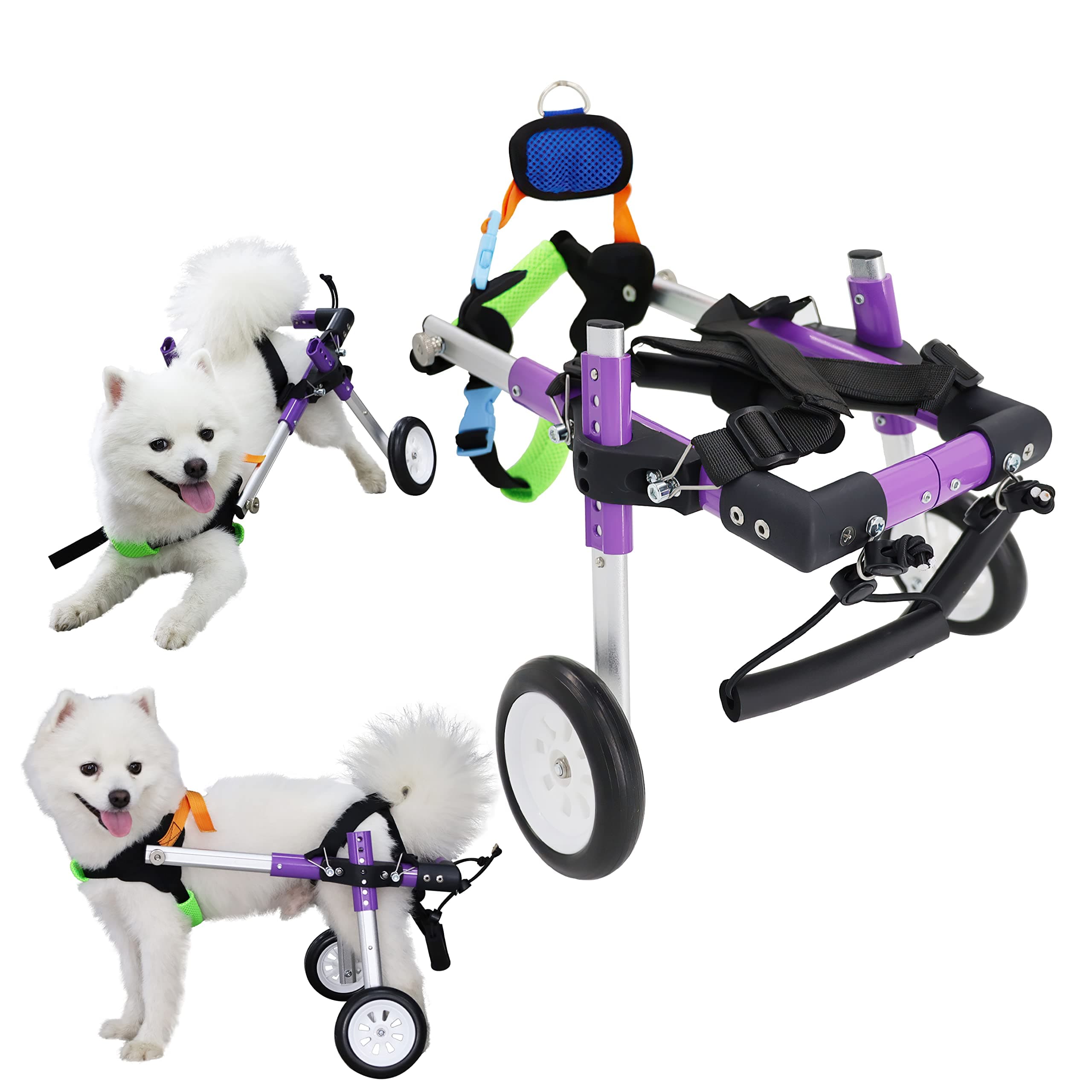 Adjustable Dog Wheelchair for Back Legs，Pet/Doggie Doggy Wheelchairs with Disabled Hind Legs Walking (XS-A)