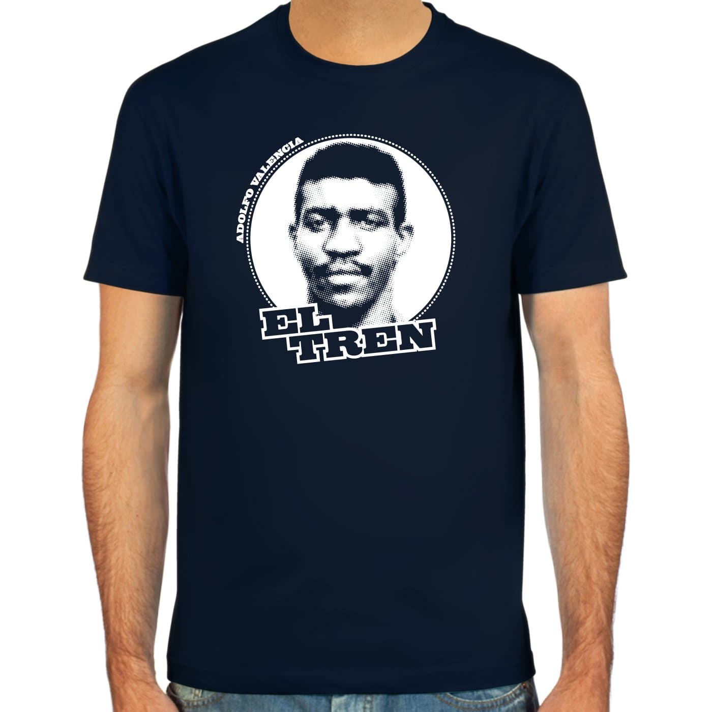 SpielRaum T-shirt Adolfo el Tren Valencia ::: Colour: skyblue, sand, deepred, black, olive or navy ::: Sizes: S-XXL (football)