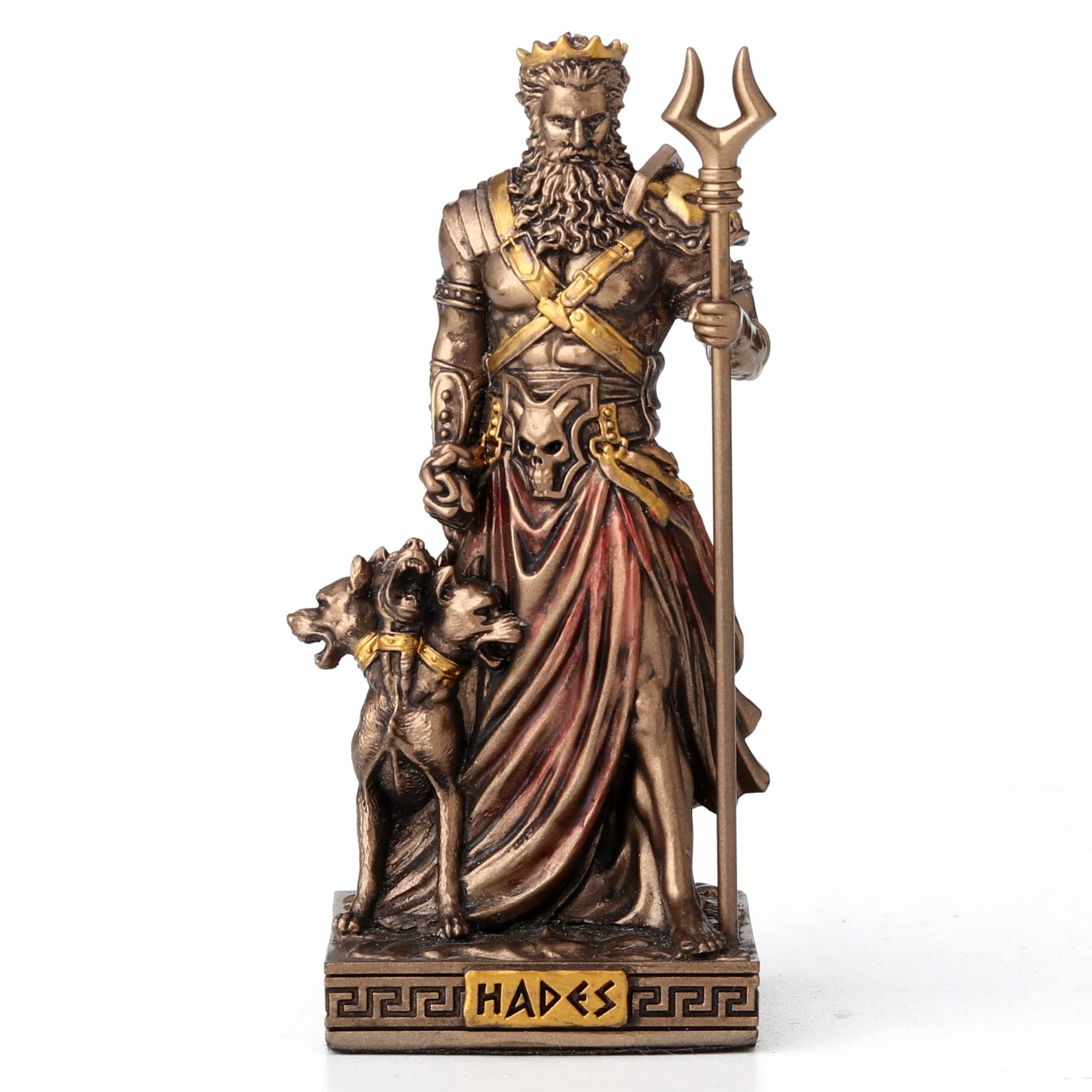 Veronese Design 3 5/8 Inch Hades The Greek God of Underworld Resin Miniature Bronze Finish Figurine