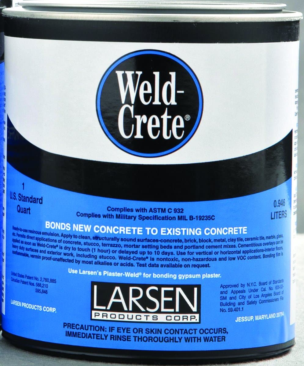 Larsen Products WCQ06 "Weld Crete" Concrete Bonding Agent, Quart