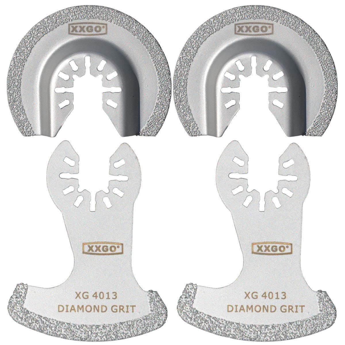 4 Pcs Oscillating Multi Tool Diamond Blades for Grit Grout Removal XG4002DU