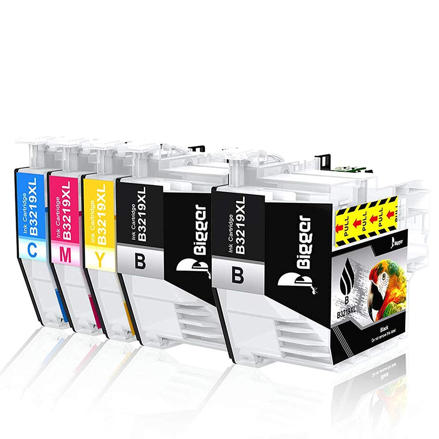 Bigger Compatible Ink Cartridges Replacement for Brother LC3219 / LC3219XL Ink Cartridges, 5 Pack