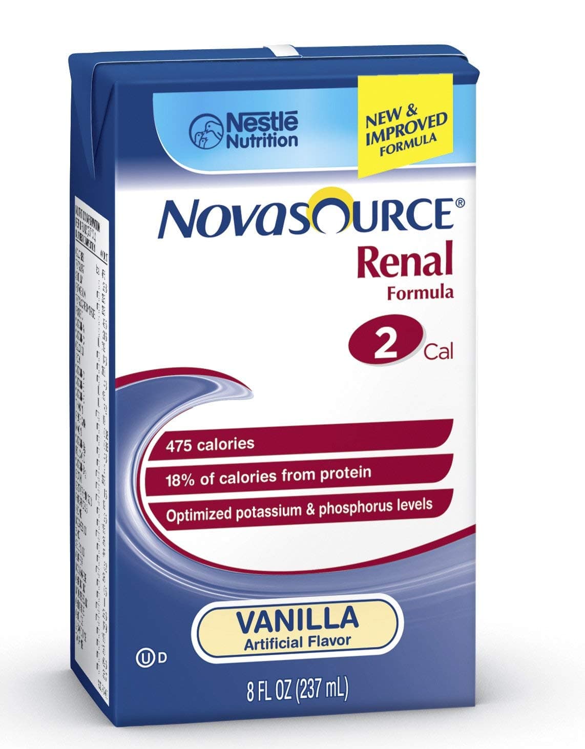 Novasource Renal Specialized Nutrition Case of 27 Brik Paks by NovaSource