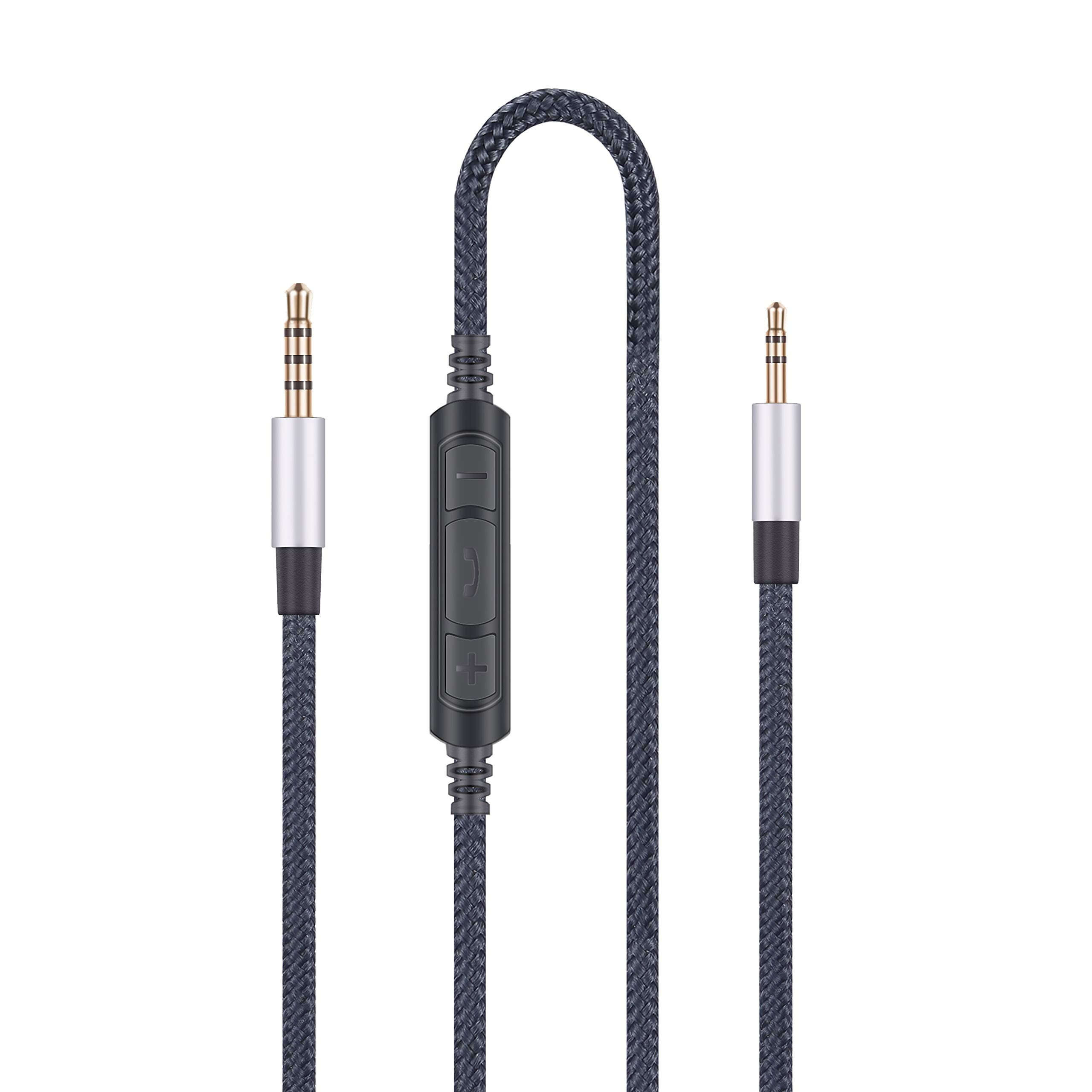 3.5mm to 2.5mm Male Audio Replacement Cable Compatible with Bose oe2, oe2i, AE2, QC35 Headphones, Remote Volume Control & in-Line Mic Cord Compatible with Samsung Galaxy Huawei Android