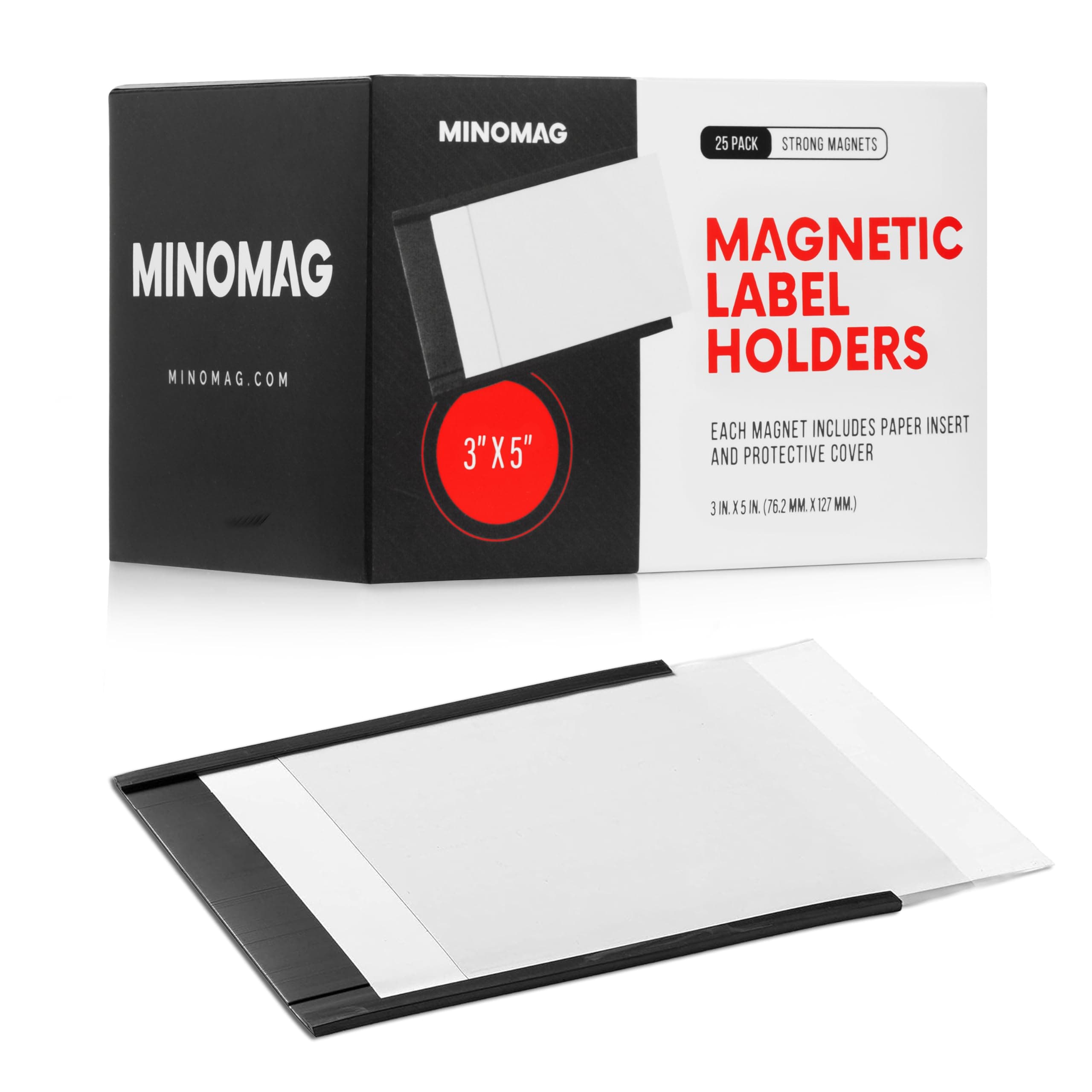 Minomag 3x5 in Magnetic Label Holder