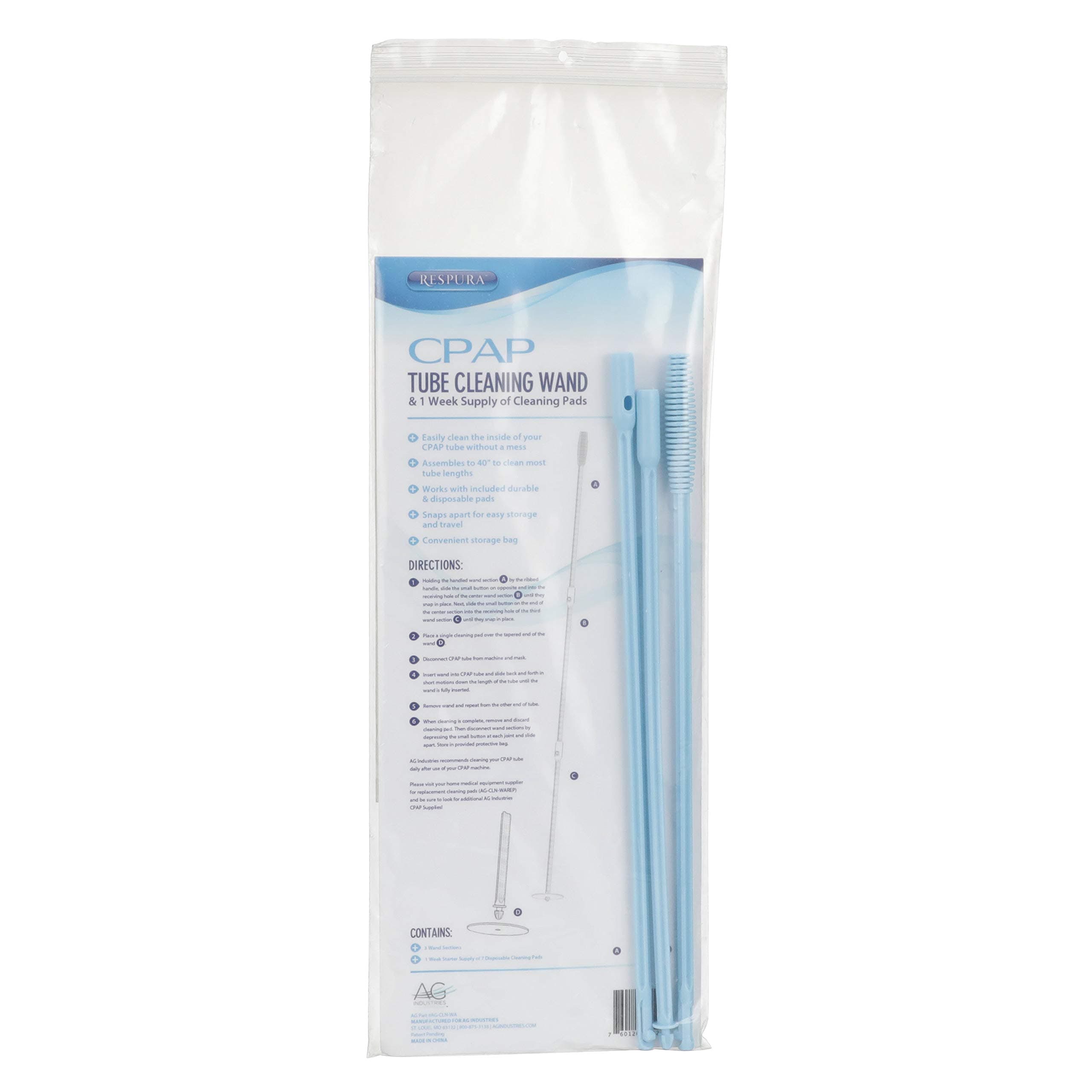 AG-CLN-WA CPAP Tube Cleaning Wand with Pads