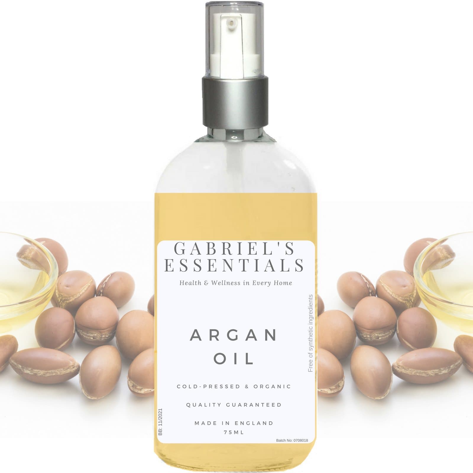Gabriel's Essentials 100% Pure, Natural & Organic Argan Oil 75ml