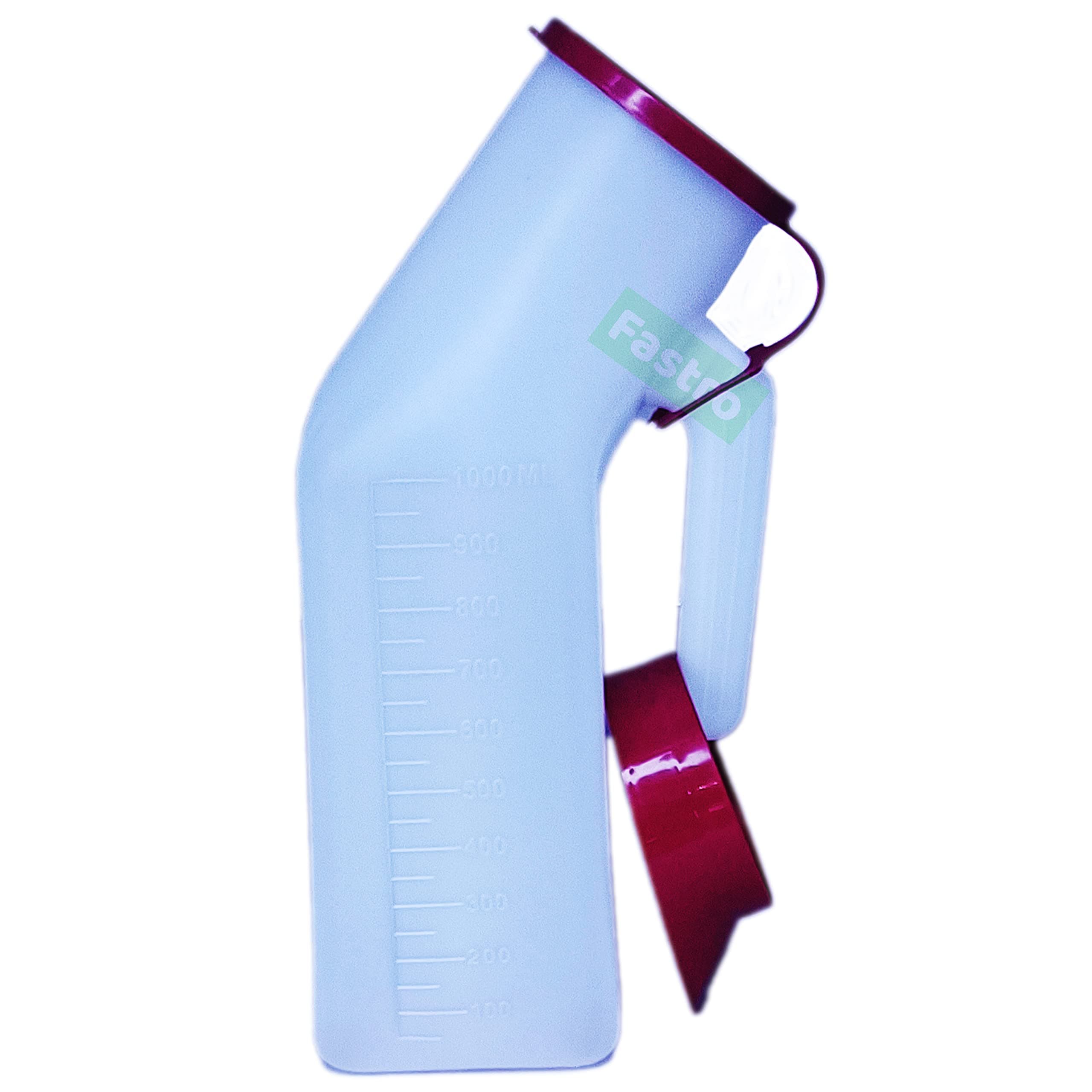 1000 ML Portable Urine Pot with Cap | Polypropylene Safe Medical Grade Plastic Pee Urine Collector for Male, Female & Bedridden Patient Adults