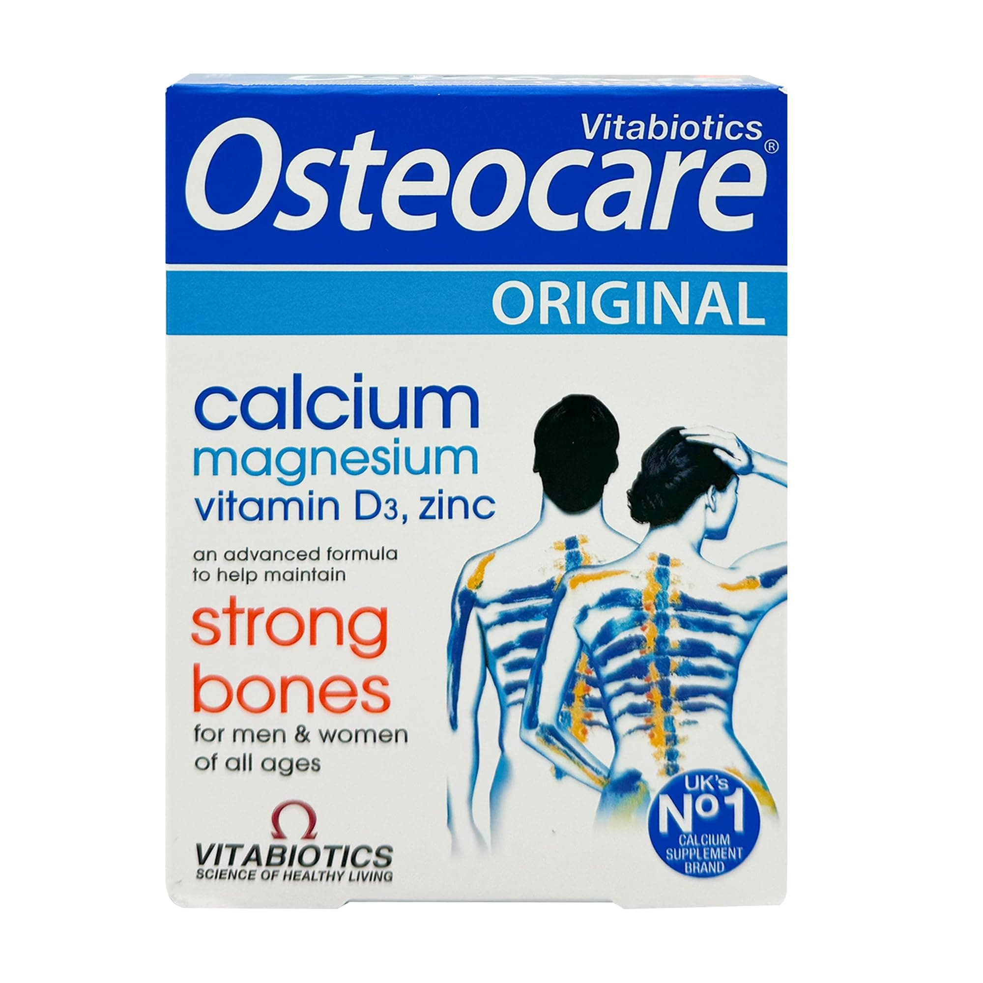Osteocare Original 30 Tablets | Health Formula with Calcium, Magnesium, Vitamin D3 & Zinc | Advanced Formula to Help Maintain Strong Bones | for Men & Women - All Ages