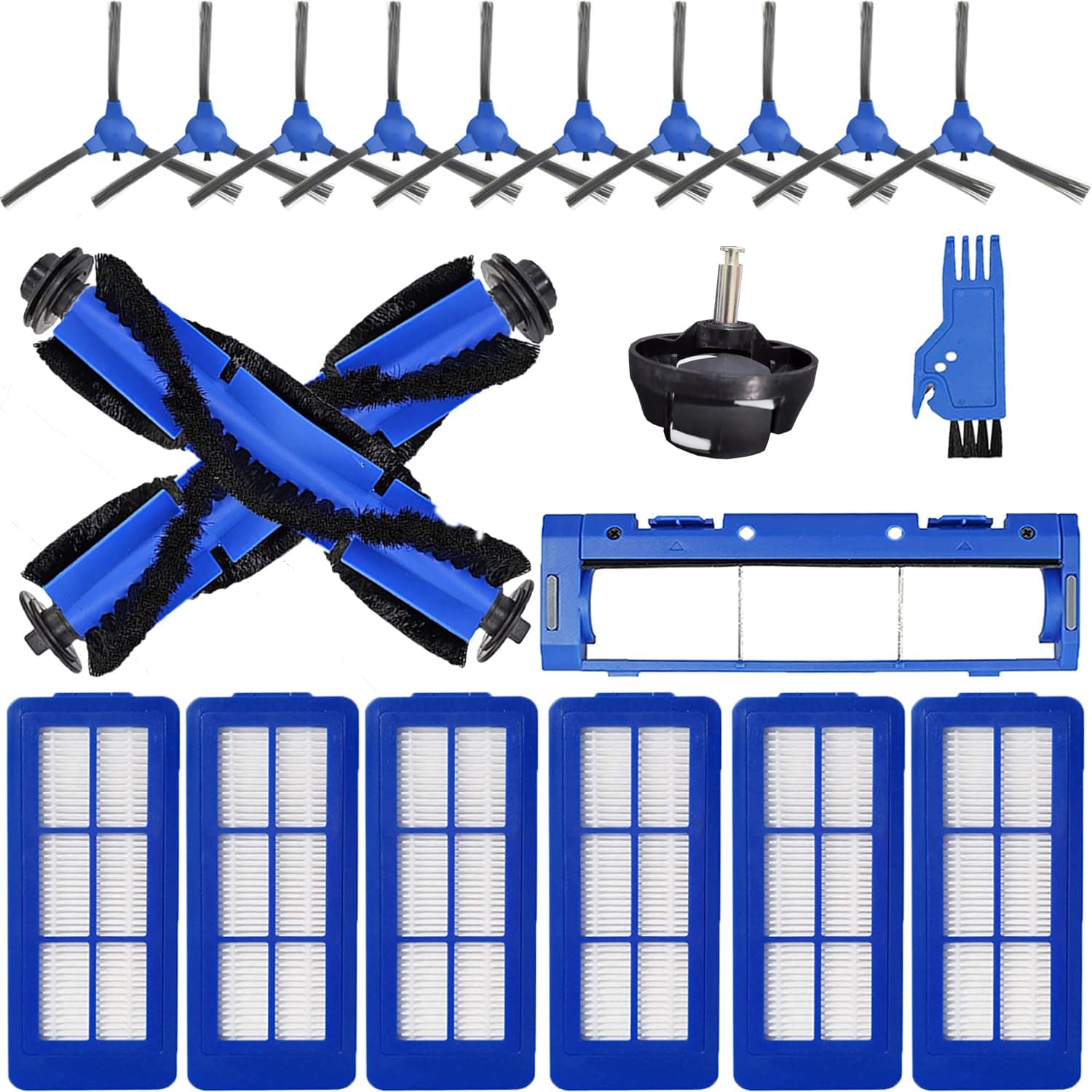 Replacement Parts for Eufy 11S Max G30 G32 Pro G30 Pro 15C Max 30C Max Robotic Vacuum Cleaner Accessories Roller Brushes/Filters/Rolling Brush Guard(𝙉𝙊𝙏 𝙛𝙤𝙧 11S G40/G35/G30 Hybrid/L35/L70/X8)